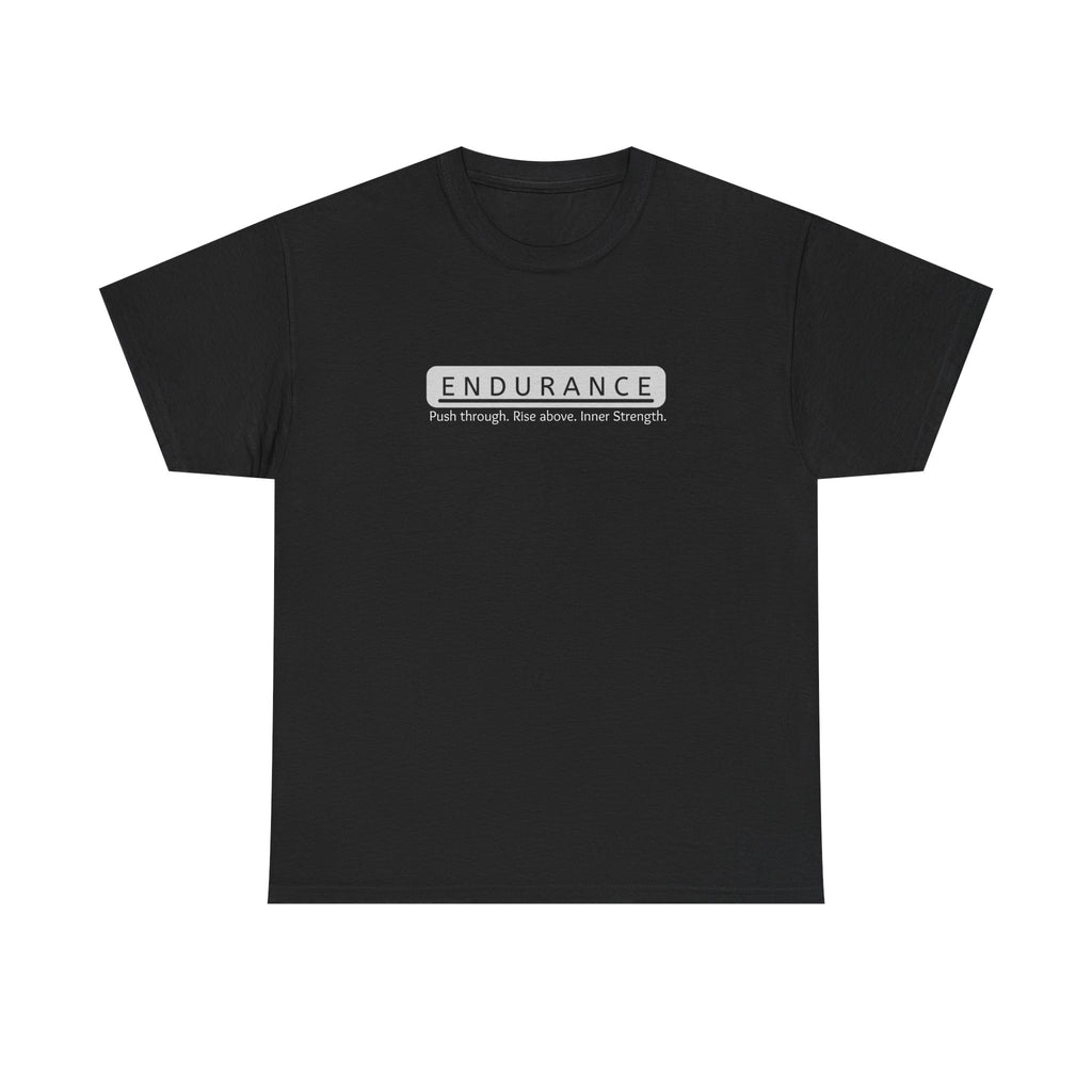 Inspirational Unisex Heavy Cotton Tee - 'Endurance' Motivational Shirt