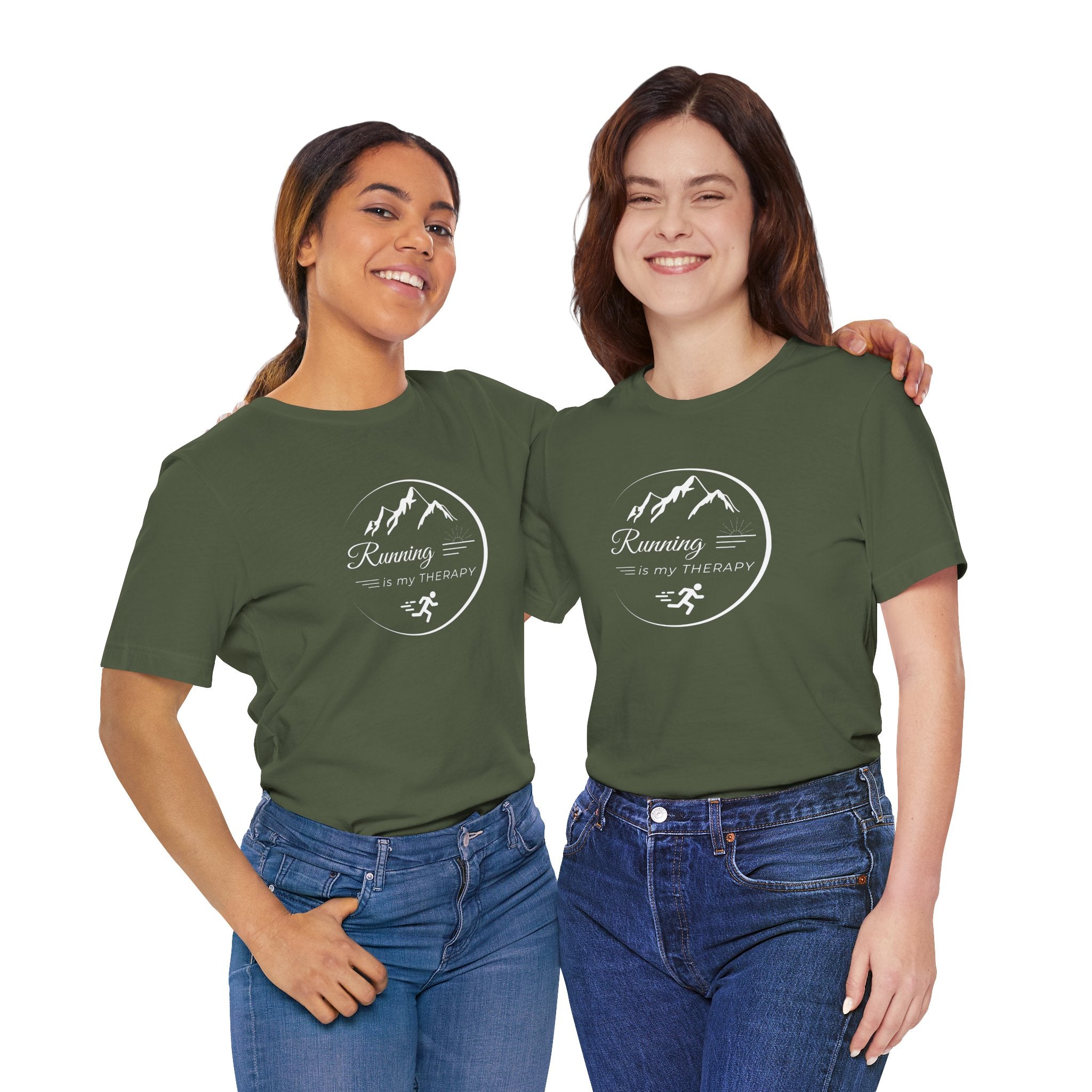 Running is My Therapy Unisex Jersey Tee - Perfect Gift for Runners