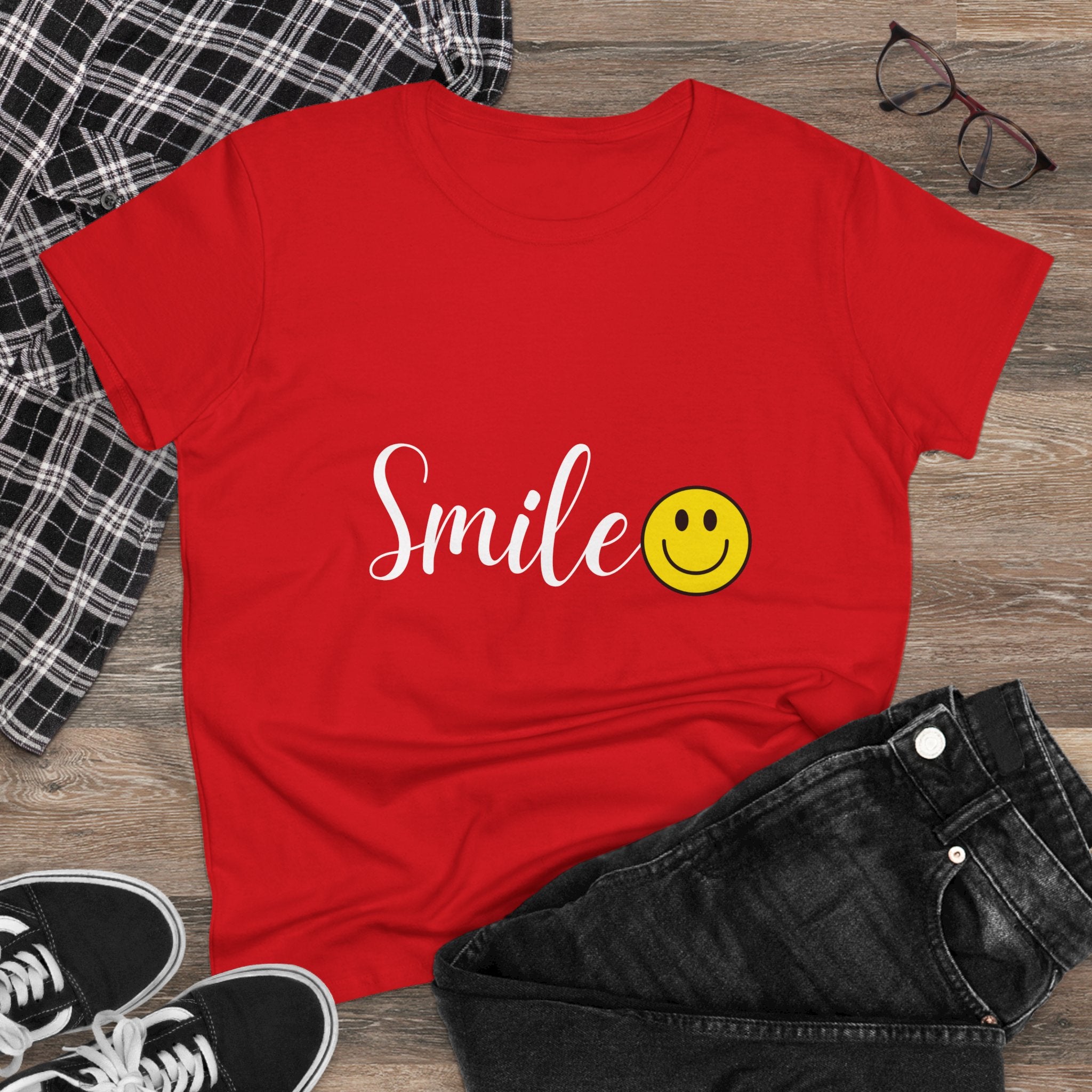 Smile :) Women's Cotton T-shirt