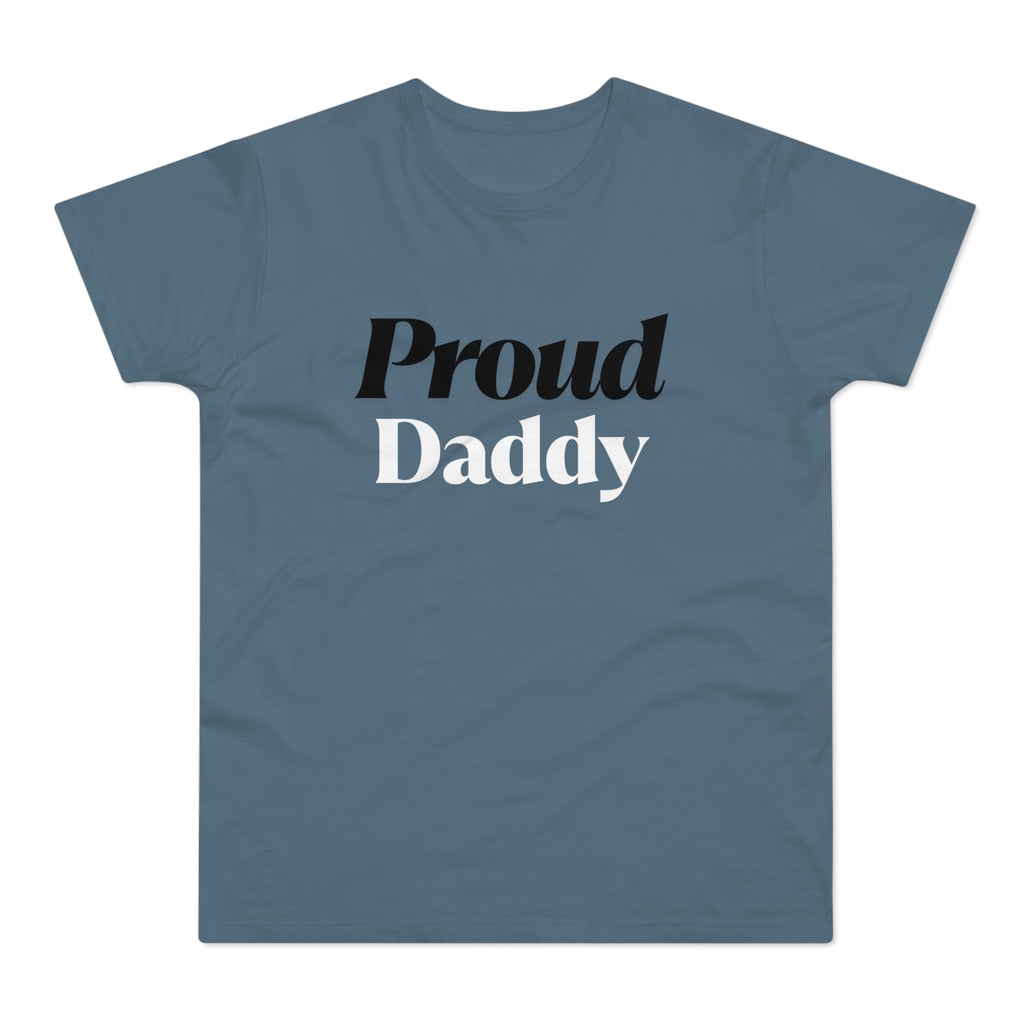 Proud Daddy T-Shirt — Bold Two-Tone Typography Tee for New & Expecting Dads