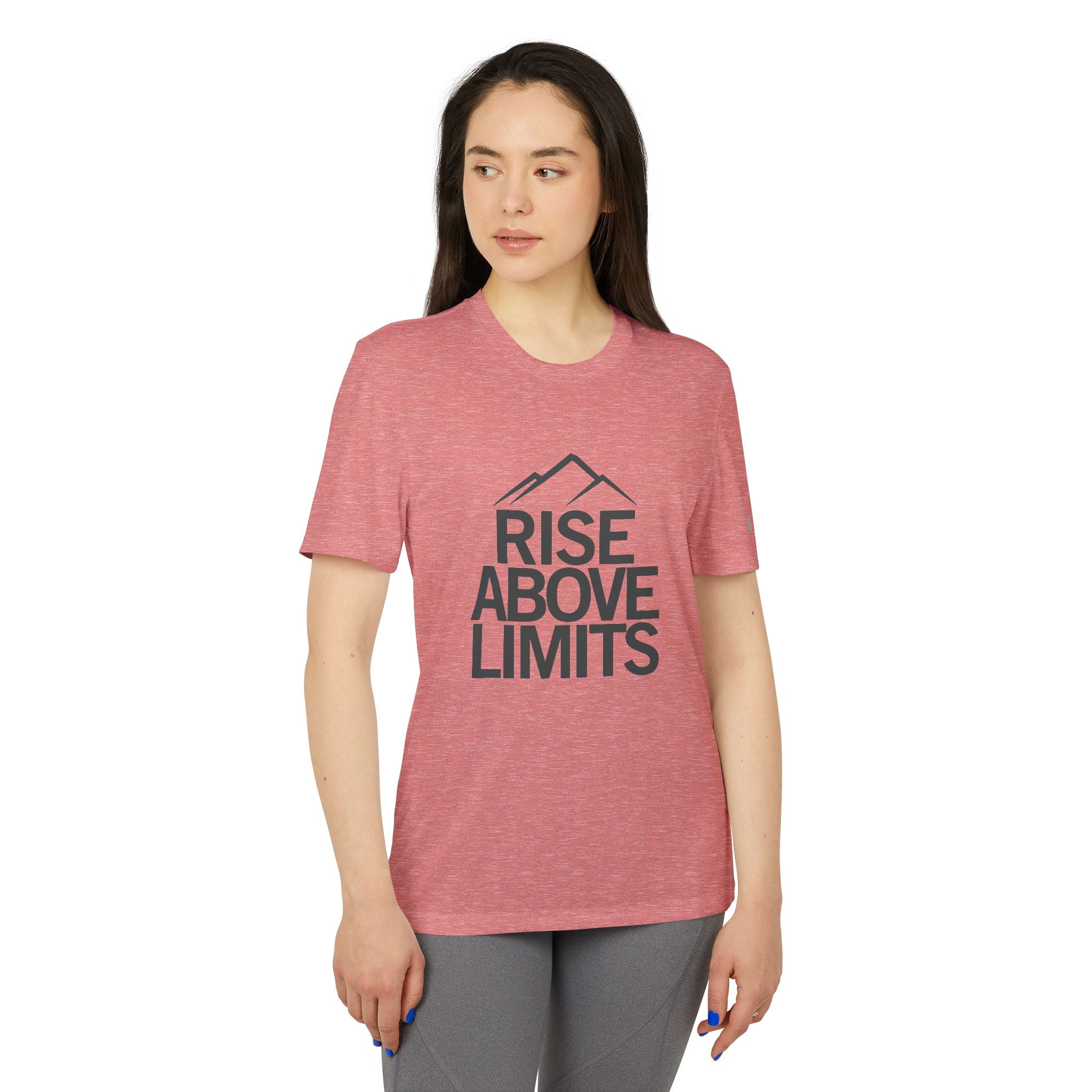 Unisex Sport T-shirt, Rise Above Limits Tee, Athletic Apparel, Fitness Gear, Workout Shirt, Motivational Clothing, Gift for Athletes