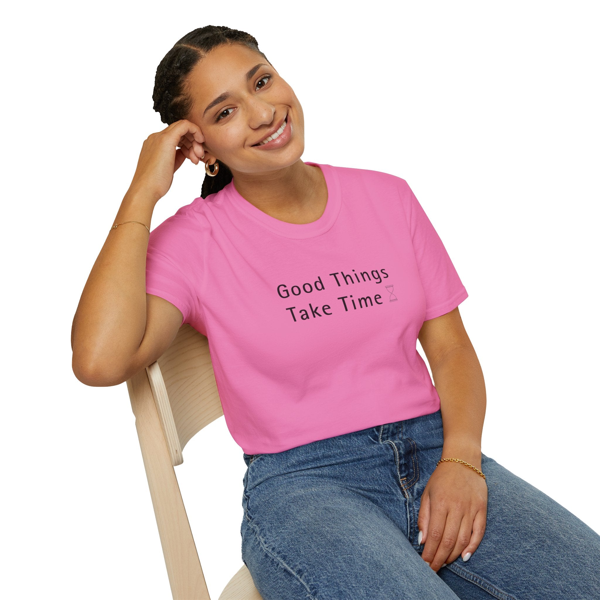 Minimalistic Good Things Take Time Unisex T-Shirt