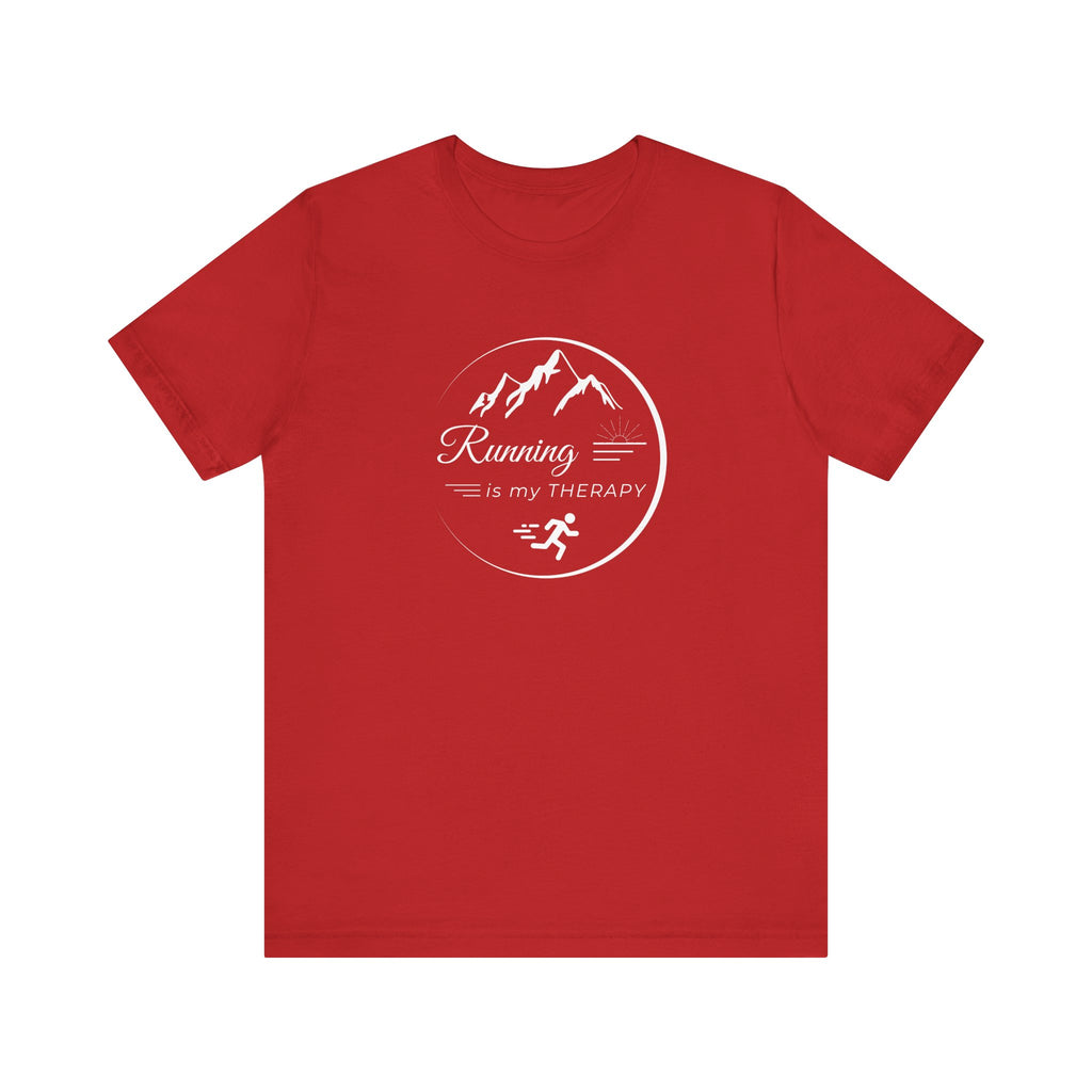 Running is My Therapy Unisex Jersey Tee - Perfect Gift for Runners