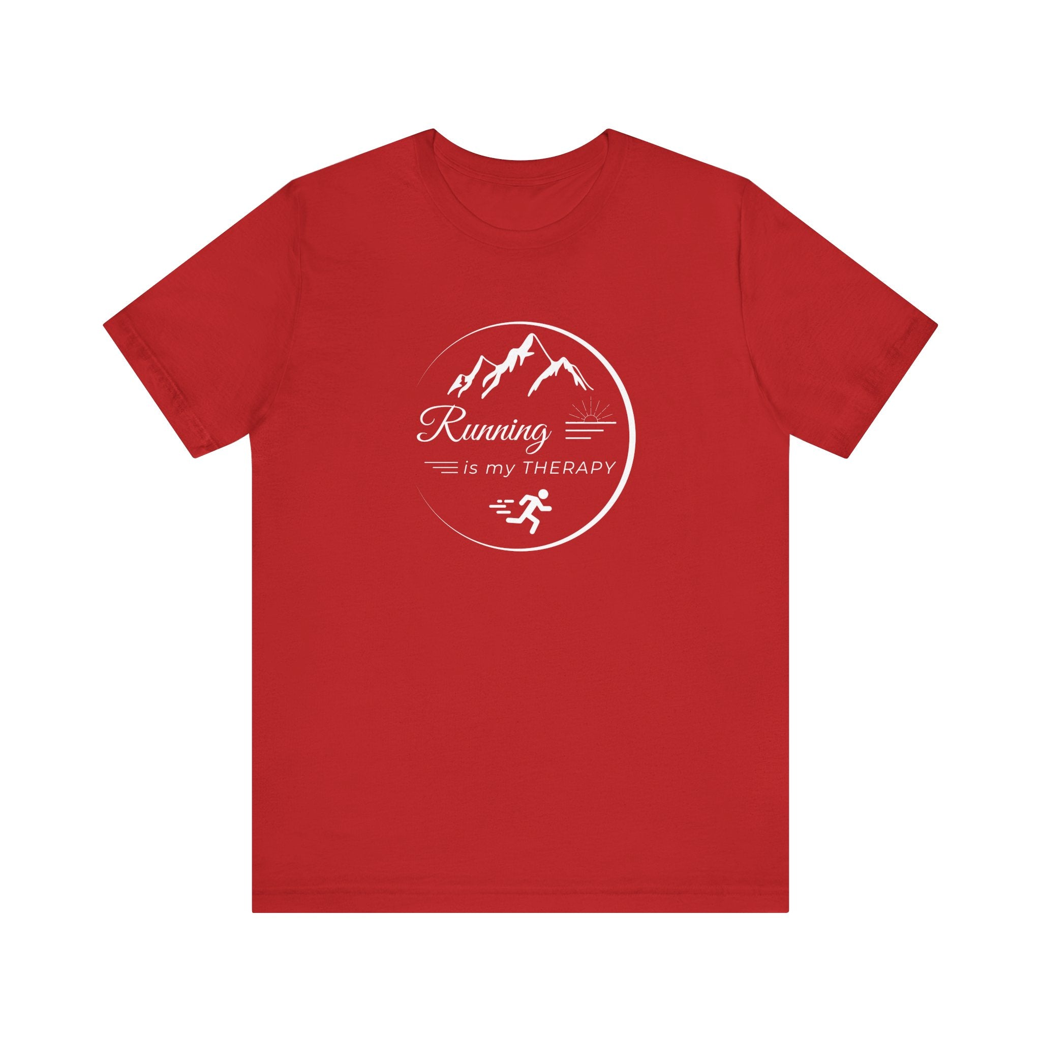 Running is My Therapy Unisex Jersey Tee - Perfect Gift for Runners