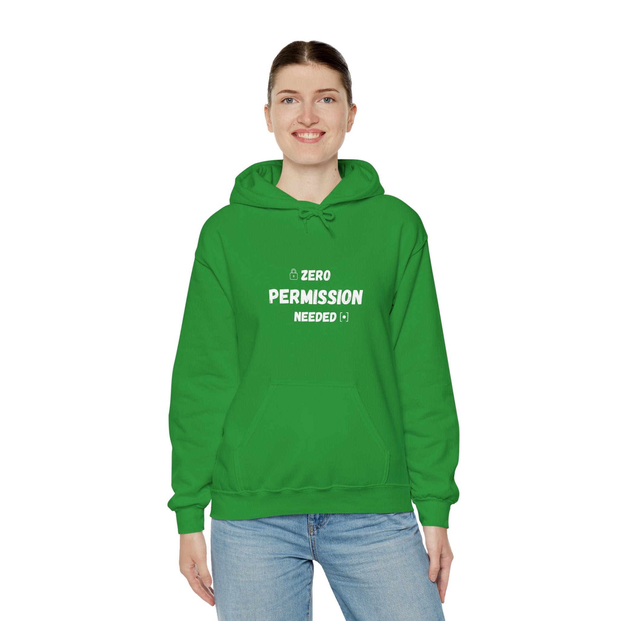 Zero Permission Needed Hoodie - Unisex Heavy Blend Sweatshirt