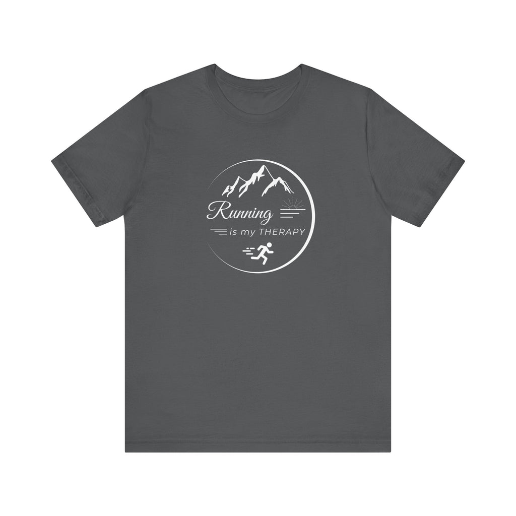 Running is My Therapy Unisex Jersey Tee - Perfect Gift for Runners