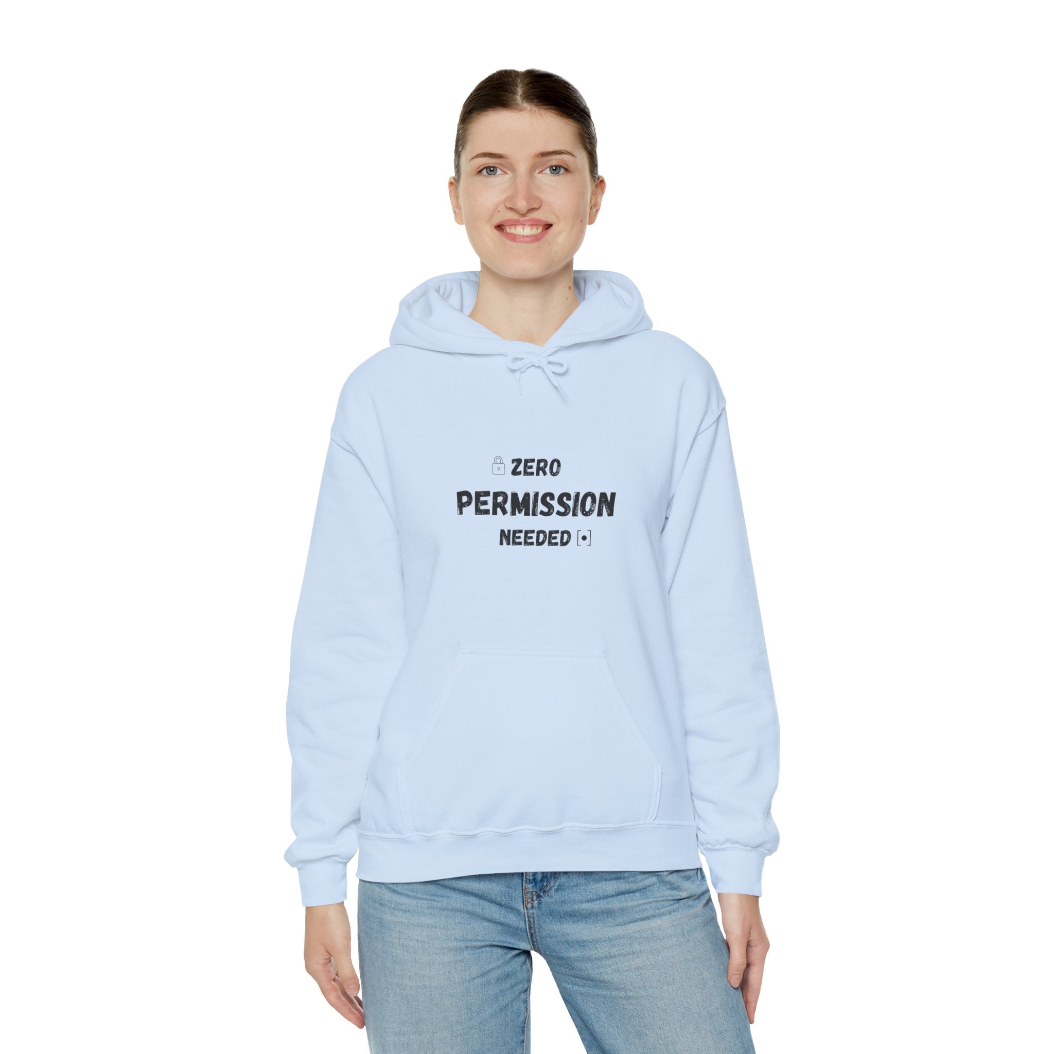 Zero Permission Needed - Unisex Heavy Blend Hoodie