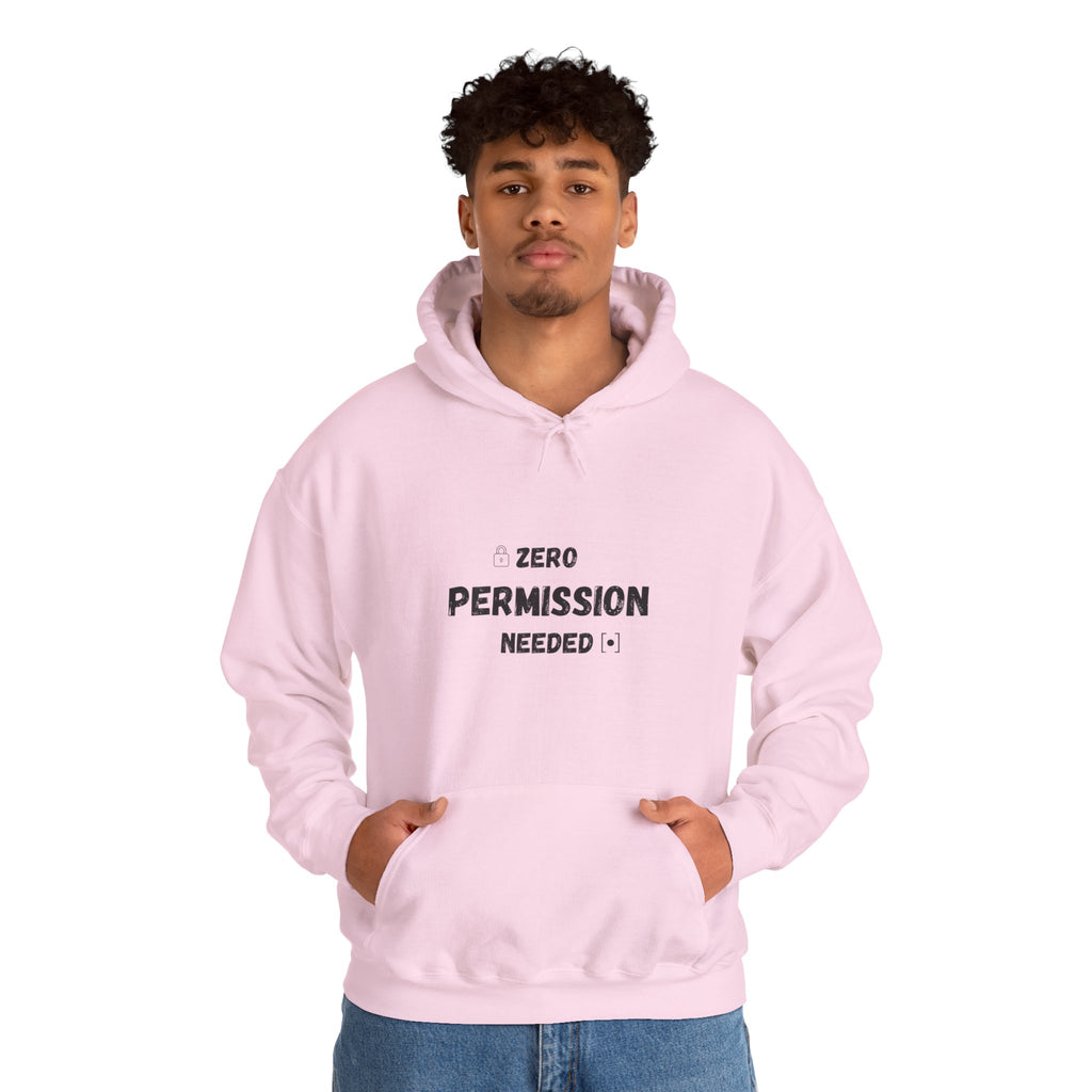 Zero Permission Needed - Unisex Heavy Blend Hoodie