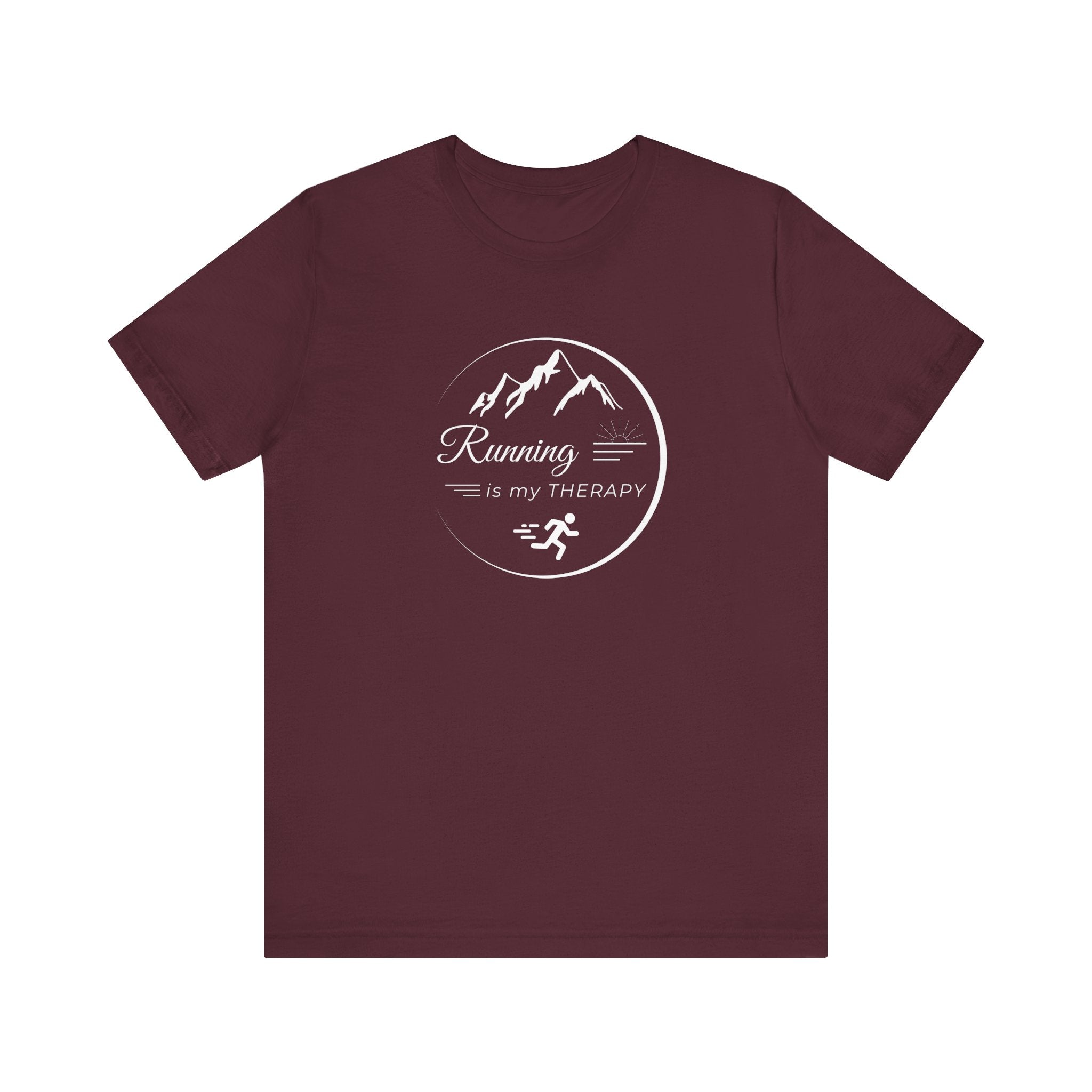 Running is My Therapy Unisex Jersey Tee - Perfect Gift for Runners