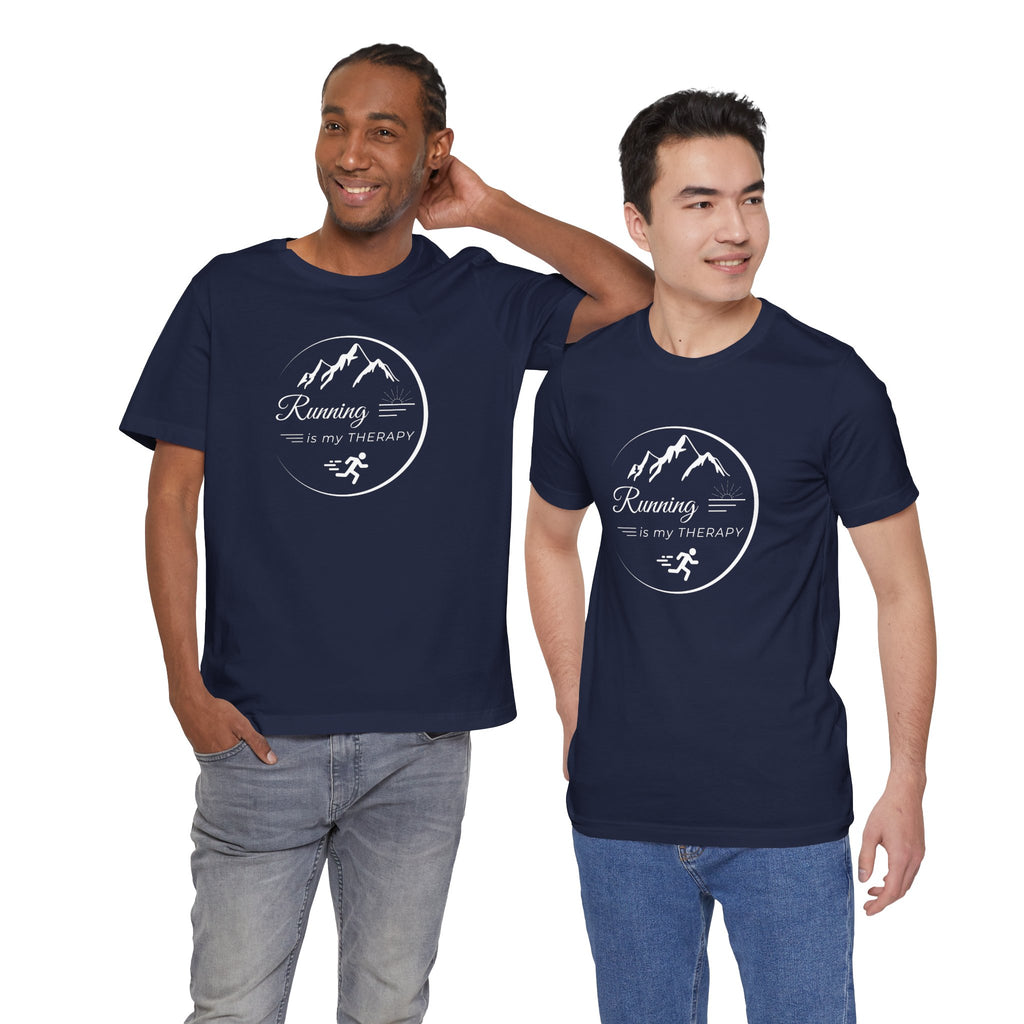 Running is My Therapy Unisex Jersey Tee - Perfect Gift for Runners