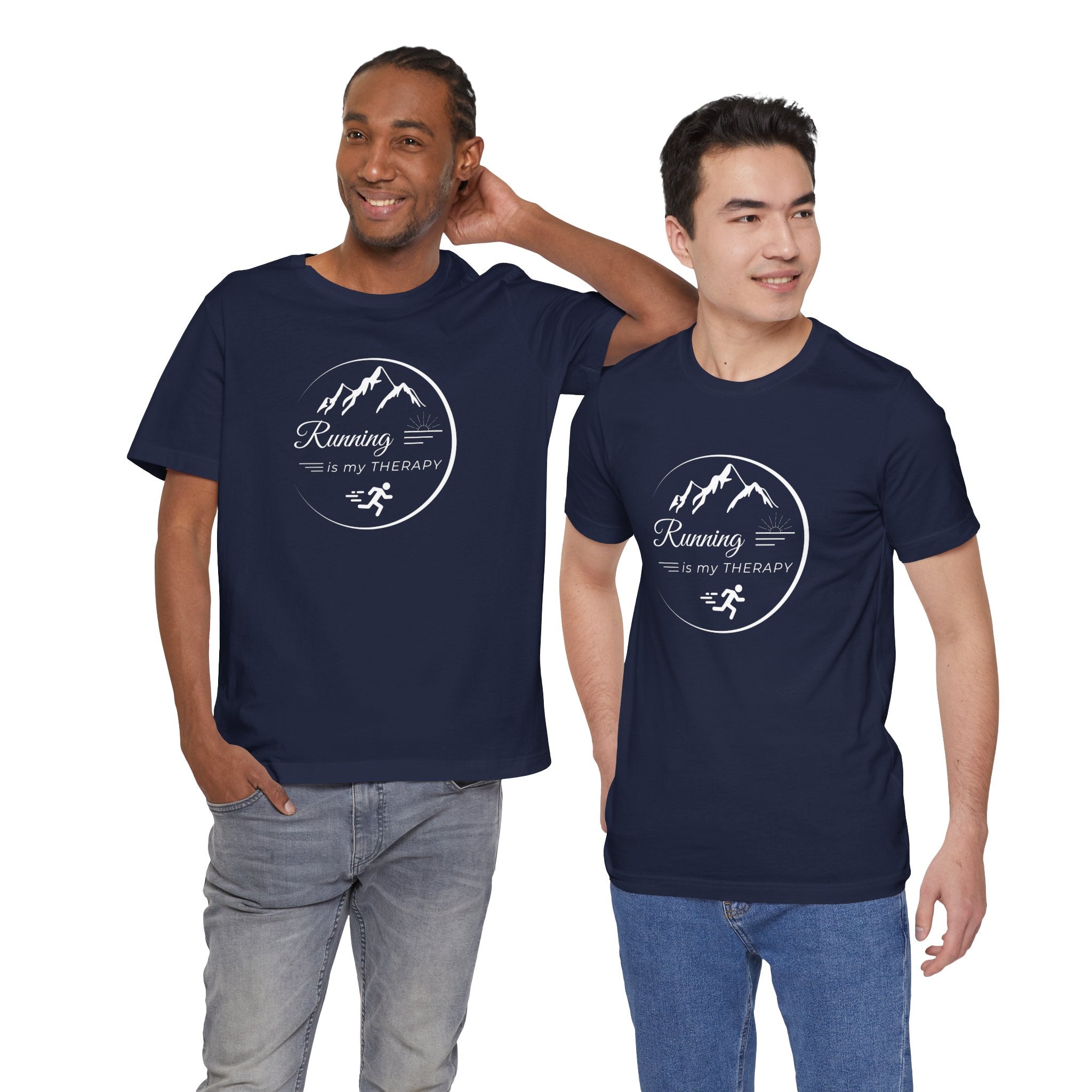 Running is My Therapy Unisex Jersey Tee - Perfect Gift for Runners