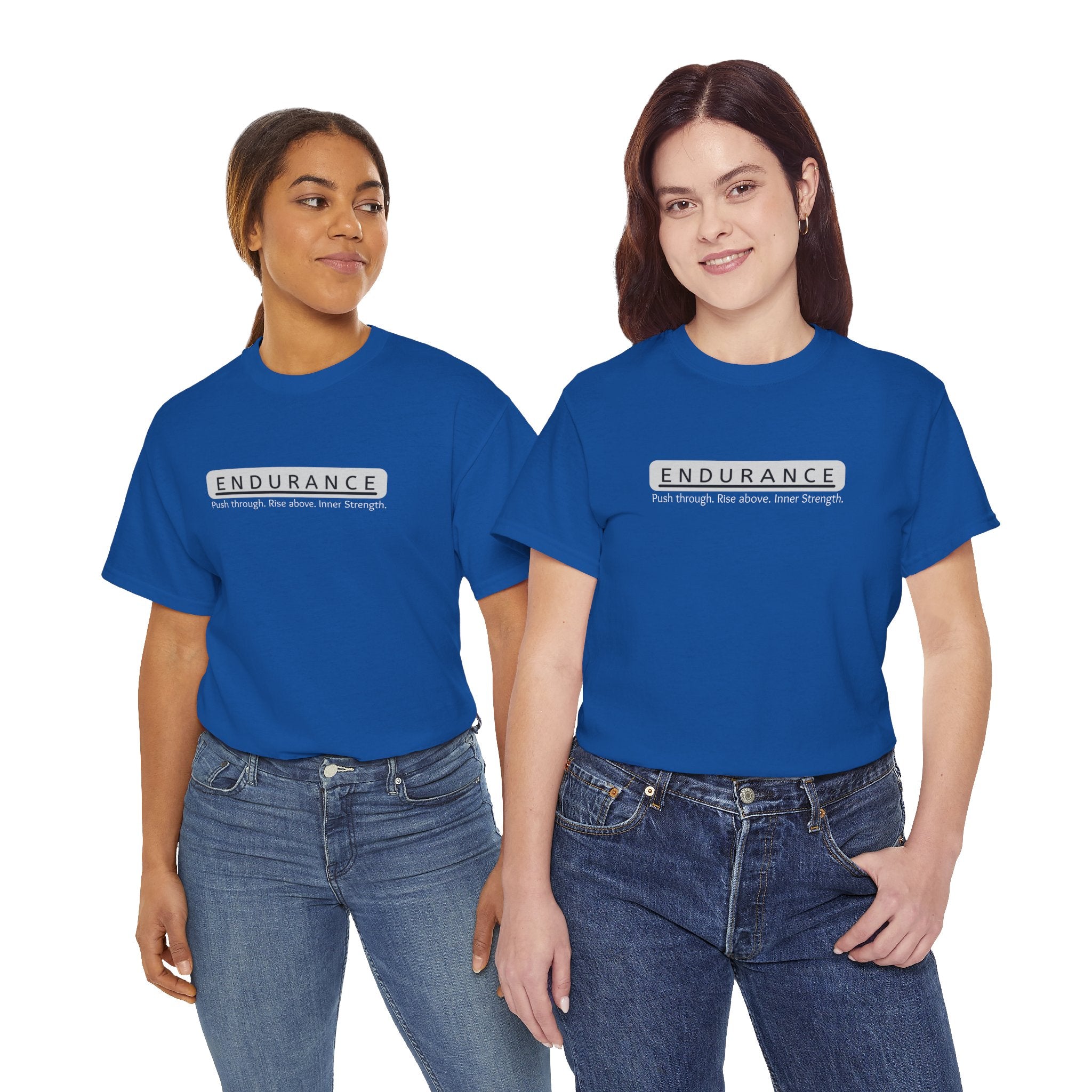 Inspirational Unisex Heavy Cotton Tee - 'Endurance' Motivational Shirt