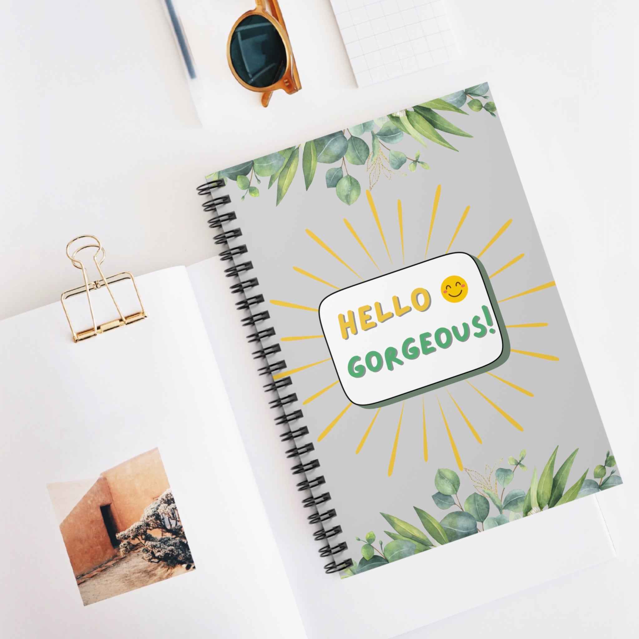 Hello Gorgeous Spiral Notebook
