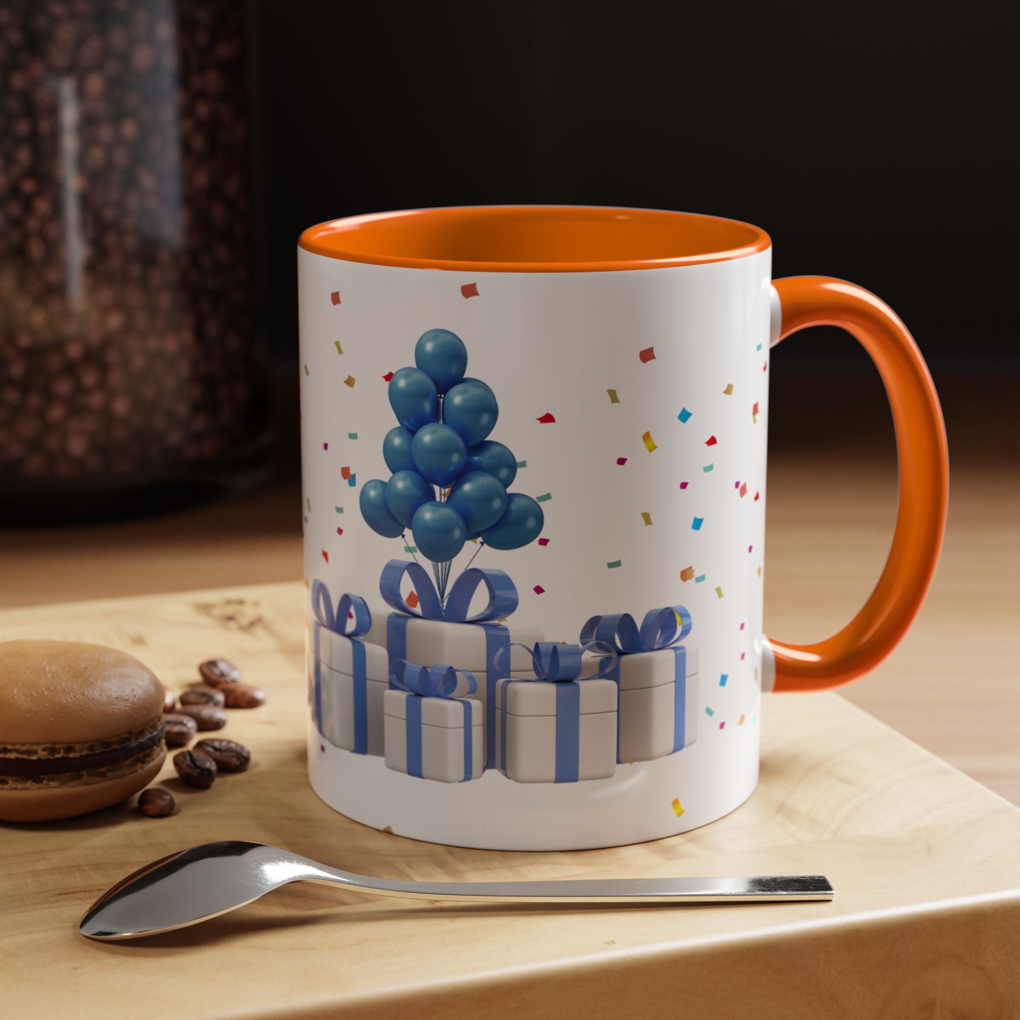 Happy Birthday Dad - Accent Coffee Mug