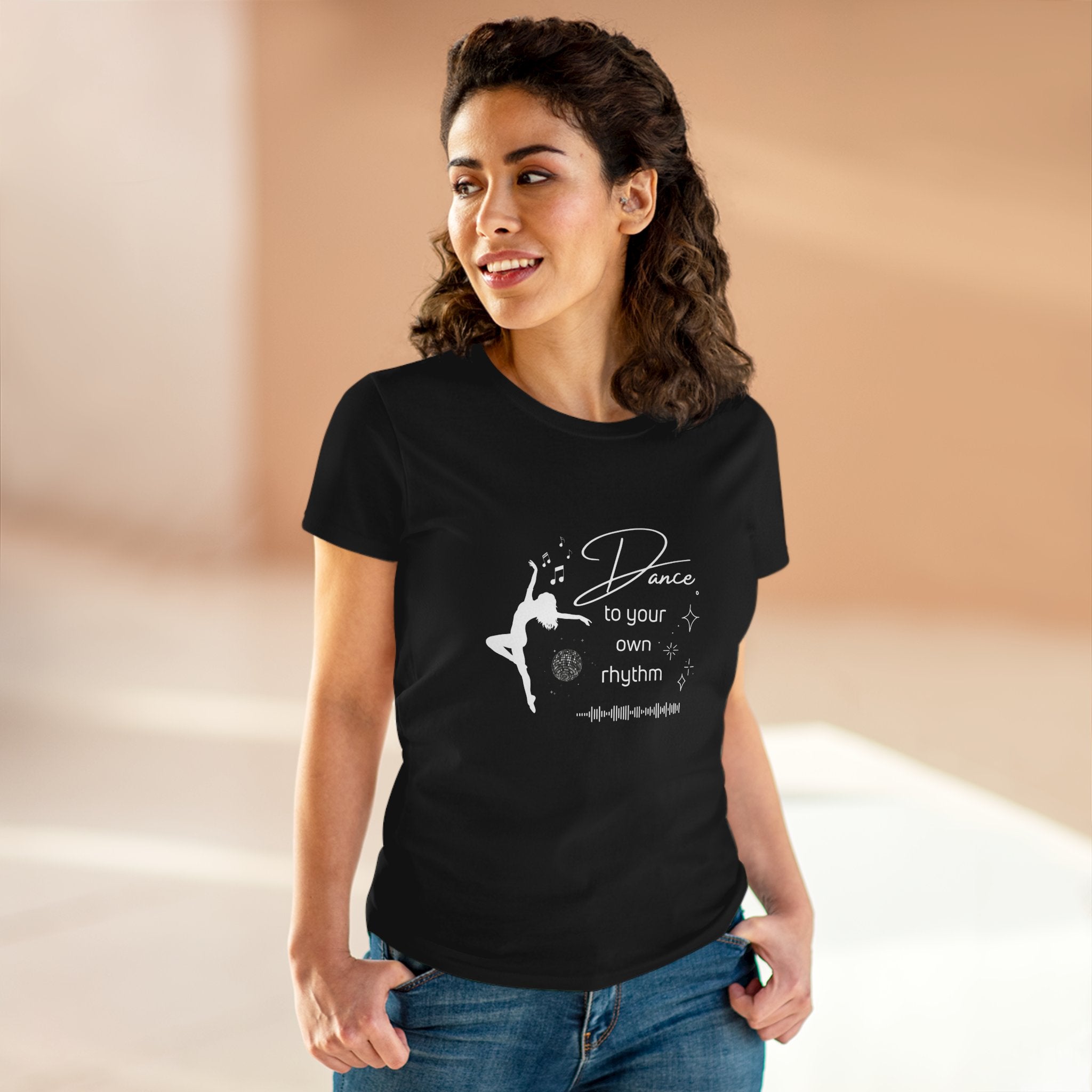 Dance to Your Own Rhythm Women's Midweight Cotton Tee