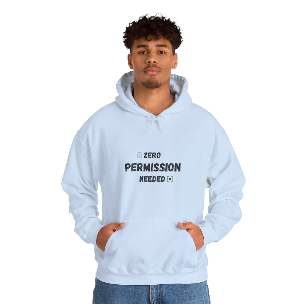 Zero Permission Needed - Unisex Heavy Blend Hoodie