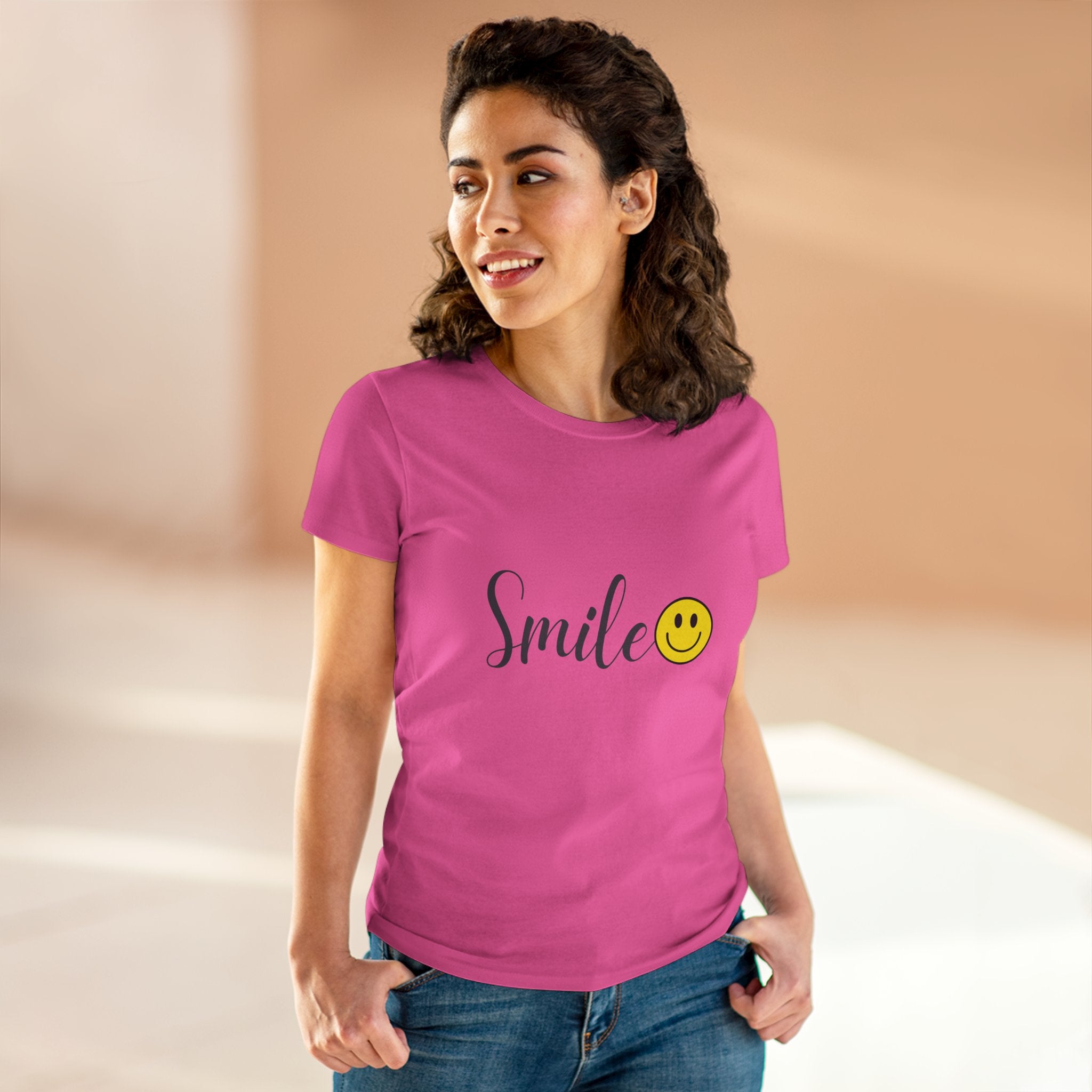 Smile :) Women's Cotton T-shirt