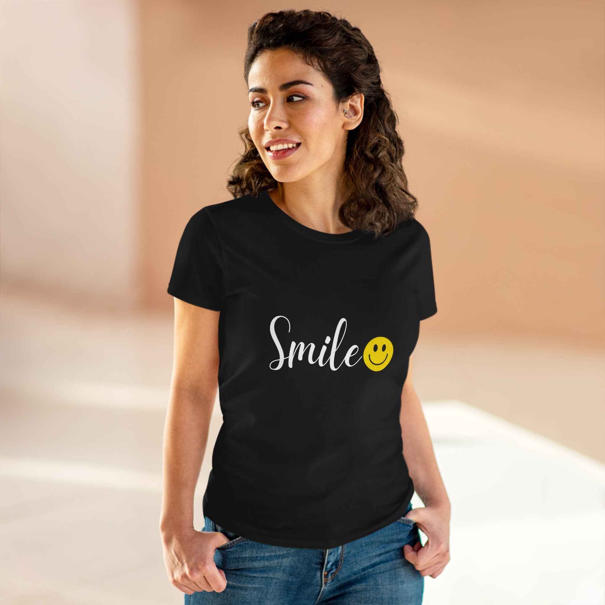 Smile :) Women's Cotton T-shirt