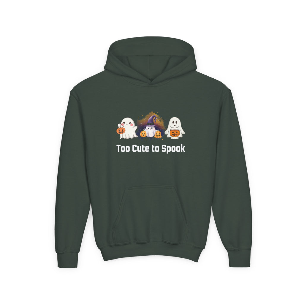 Kids Hoodie - Too Cute to Spook Halloween Design