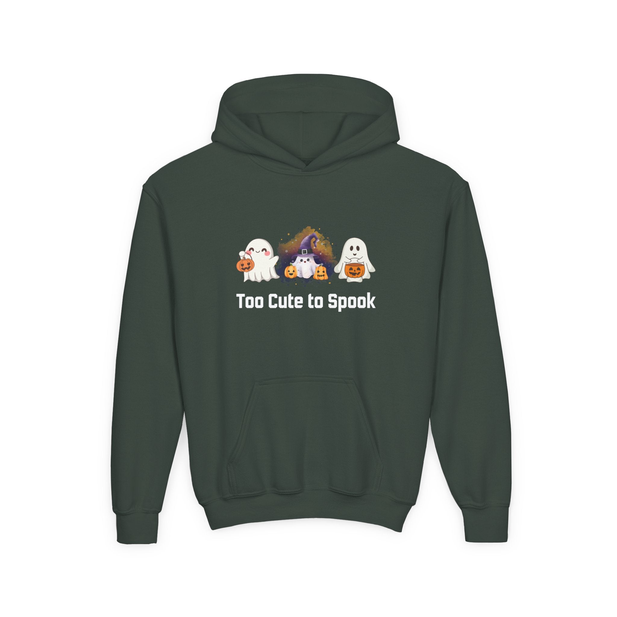 Kids Hoodie - Too Cute to Spook Halloween Design