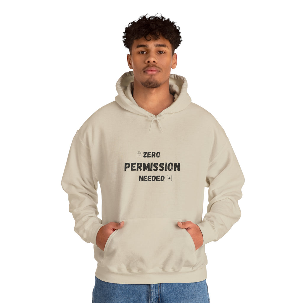 Zero Permission Needed - Unisex Heavy Blend Hoodie