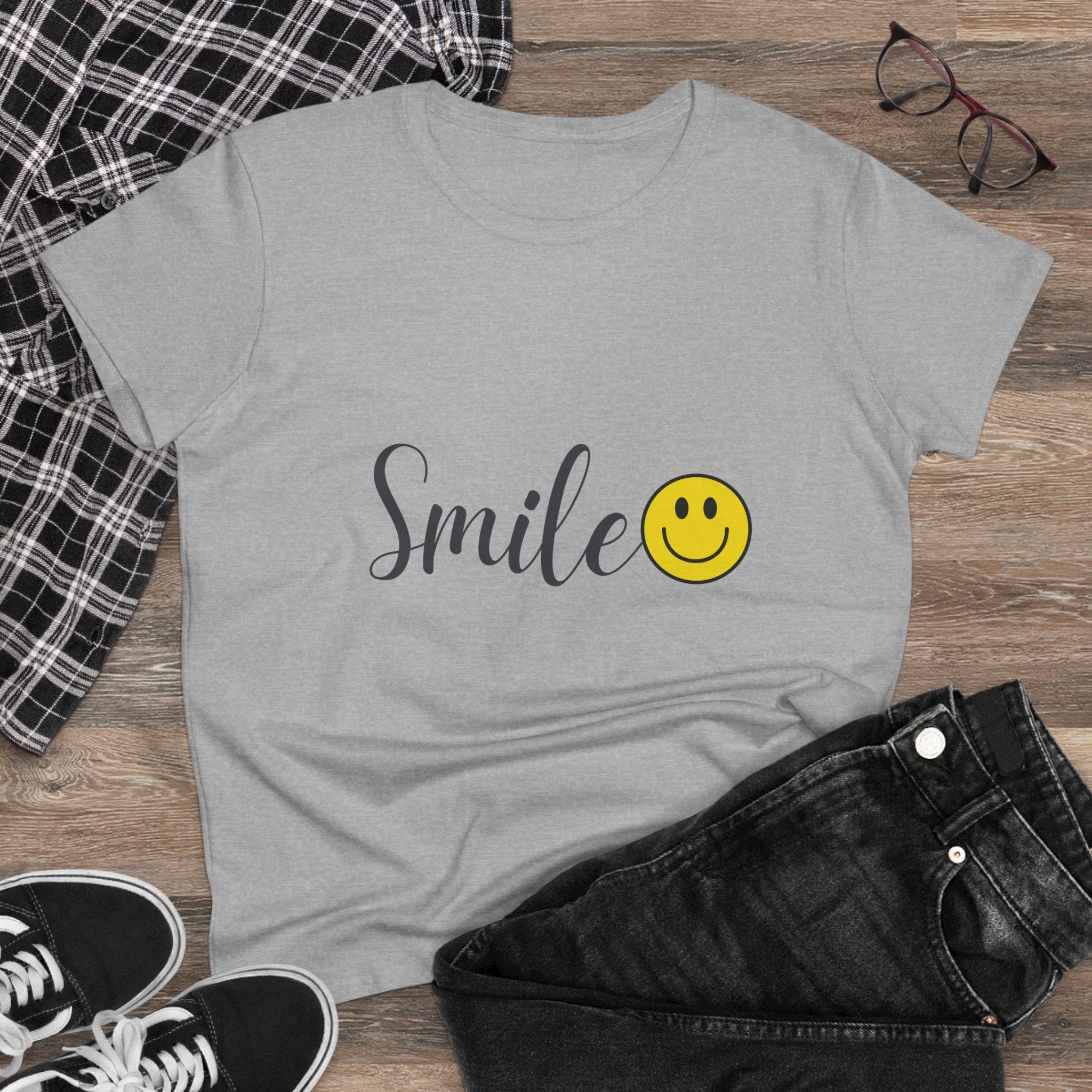 Smile :) Women's Cotton T-shirt