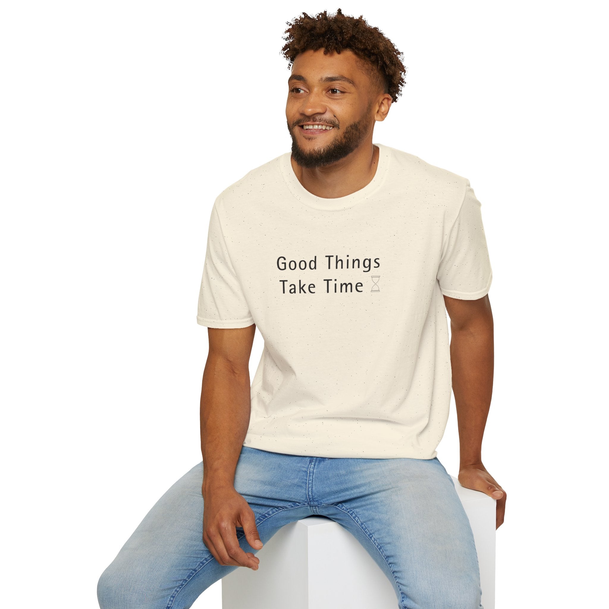 Minimalistic Good Things Take Time Unisex T-Shirt