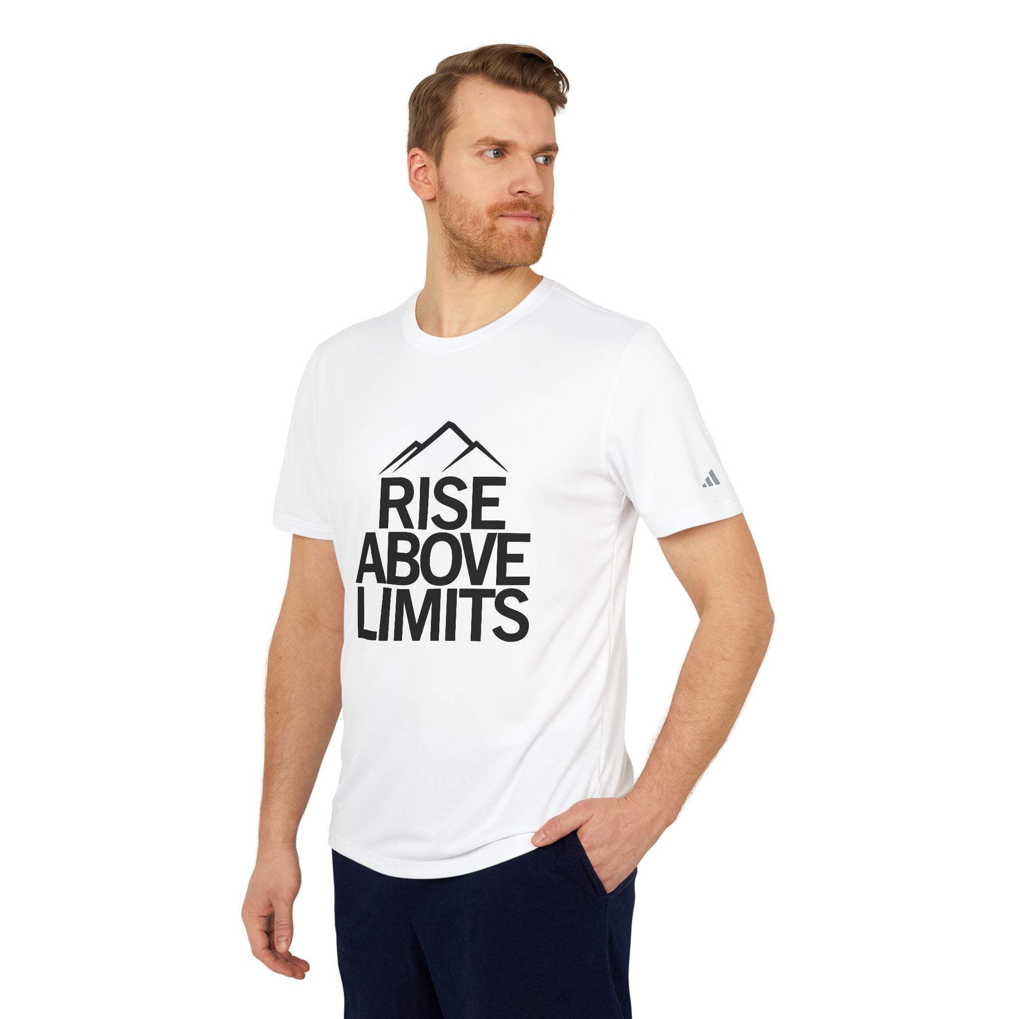 Unisex Sport T-shirt, Rise Above Limits Tee, Athletic Apparel, Fitness Gear, Workout Shirt, Motivational Clothing, Gift for Athletes