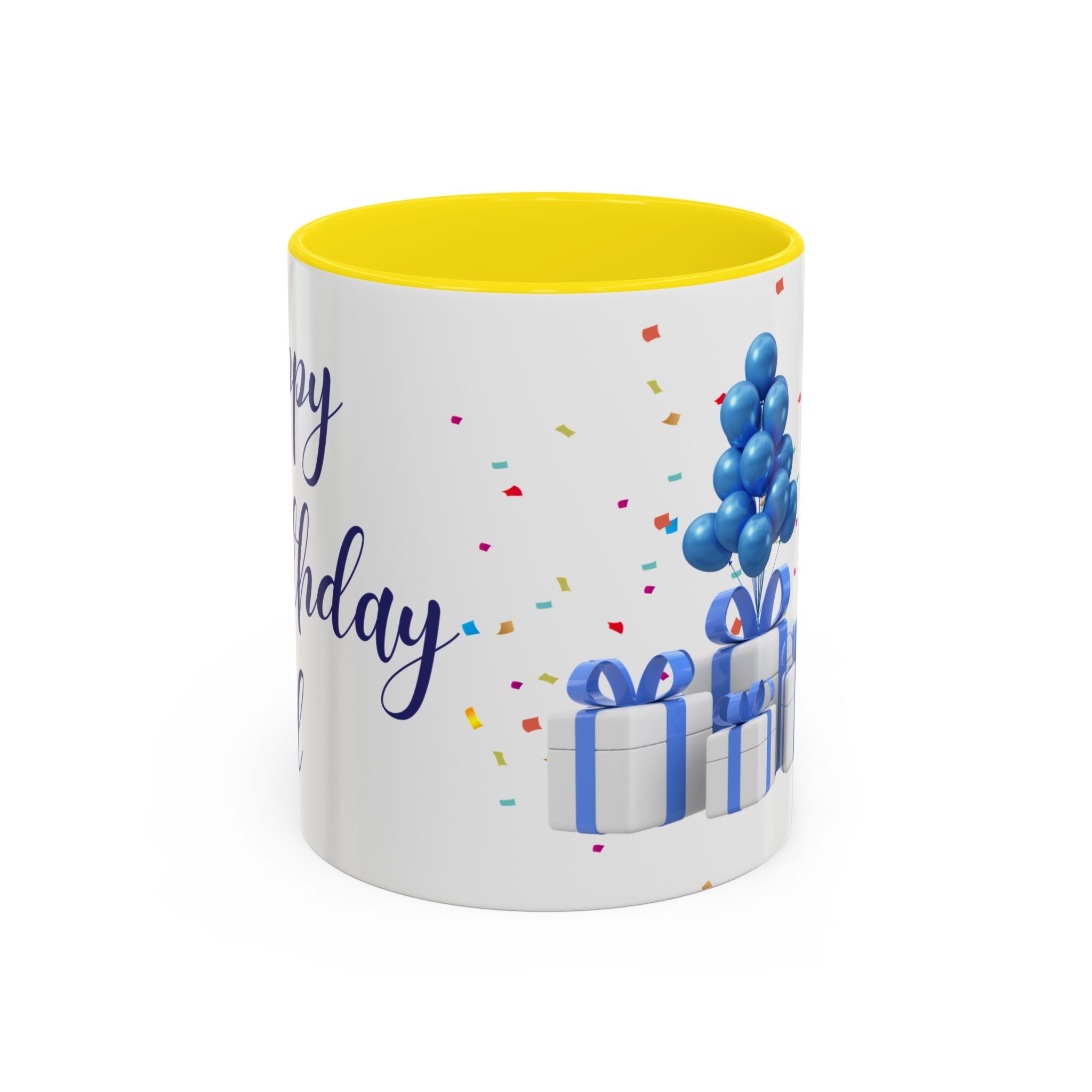 Happy Birthday Dad - Accent Coffee Mug