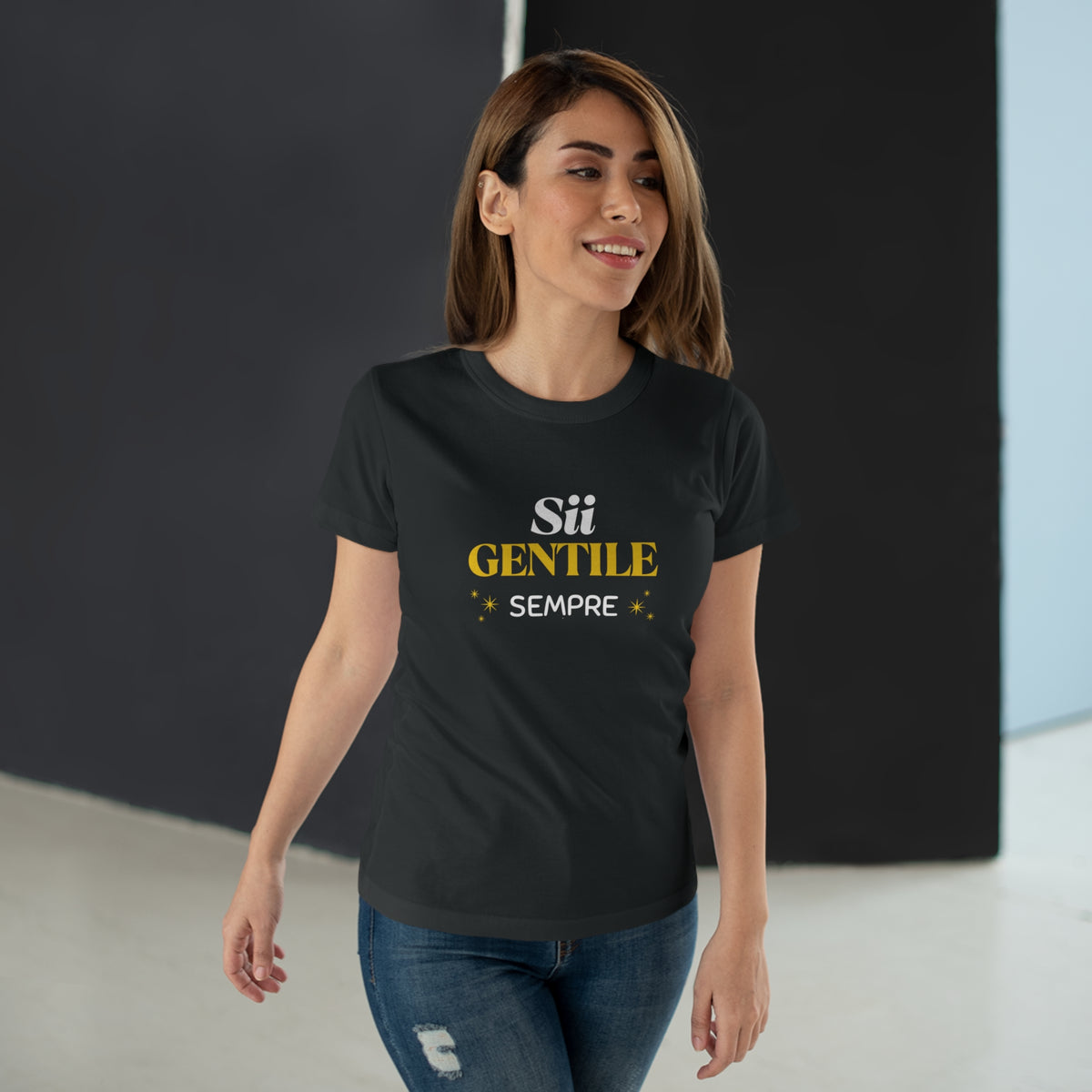 Sii Gentile Sempre T-Shirt — Italian Kindness Quote Tee
