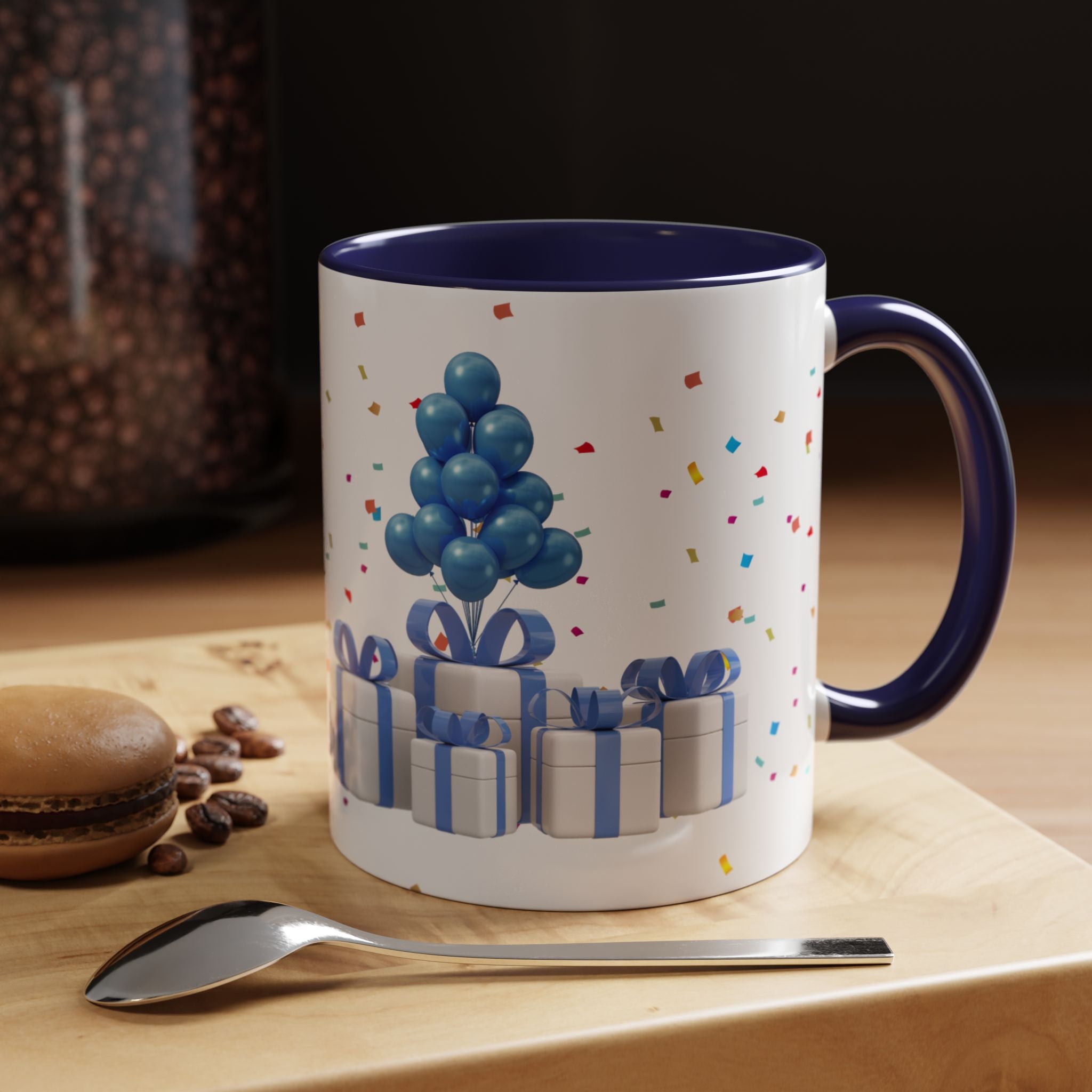 Happy Birthday Dad - Accent Coffee Mug