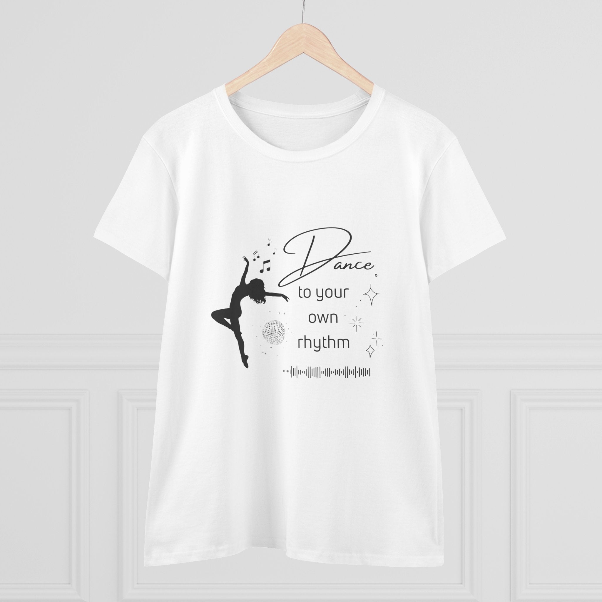 Dance to Your Own Rhythm Women's Midweight Cotton Tee