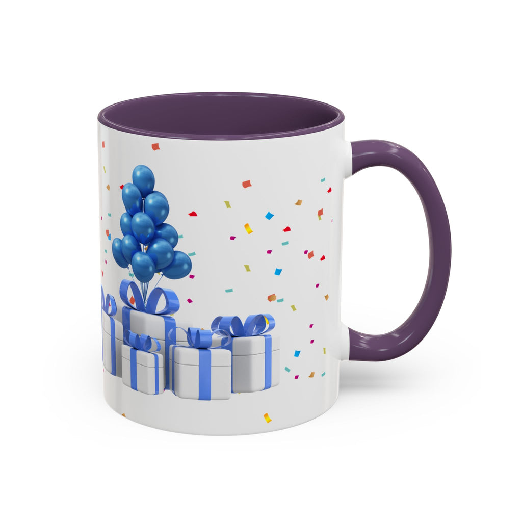Happy Birthday Dad - Accent Coffee Mug