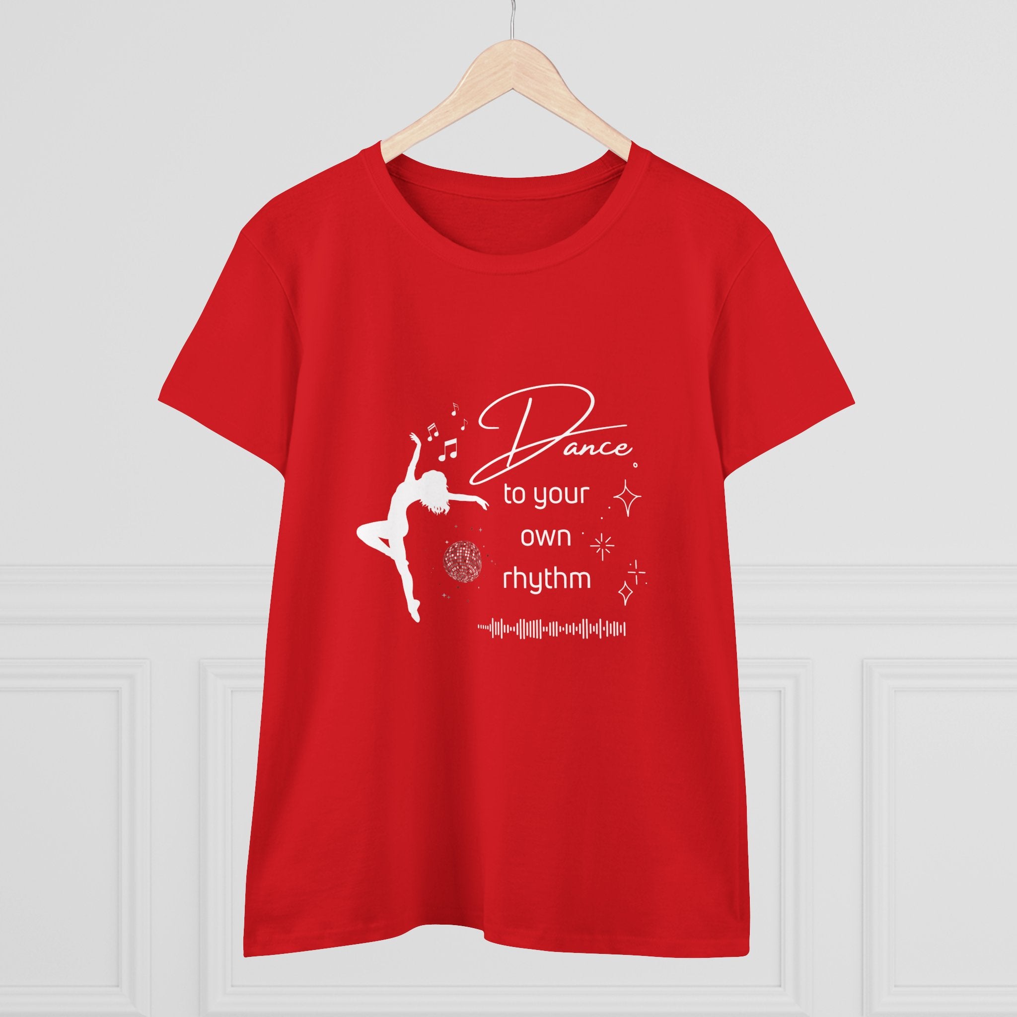 Dance to Your Own Rhythm Women's Midweight Cotton Tee