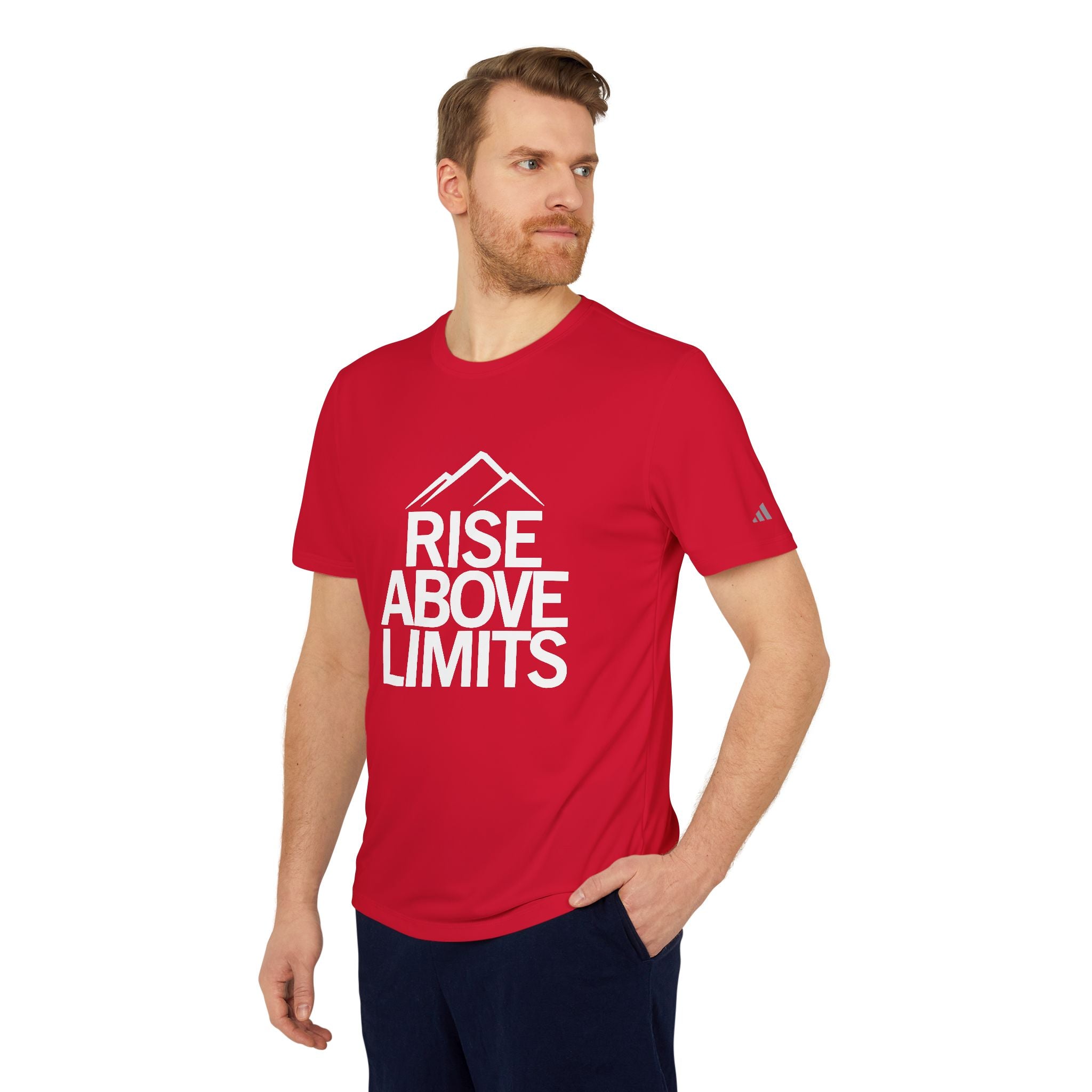 Unisex Sport T-shirt, Rise Above Limits Tee, Athletic Apparel, Fitness Gear, Workout Shirt, Motivational Clothing, Gift for Athletes