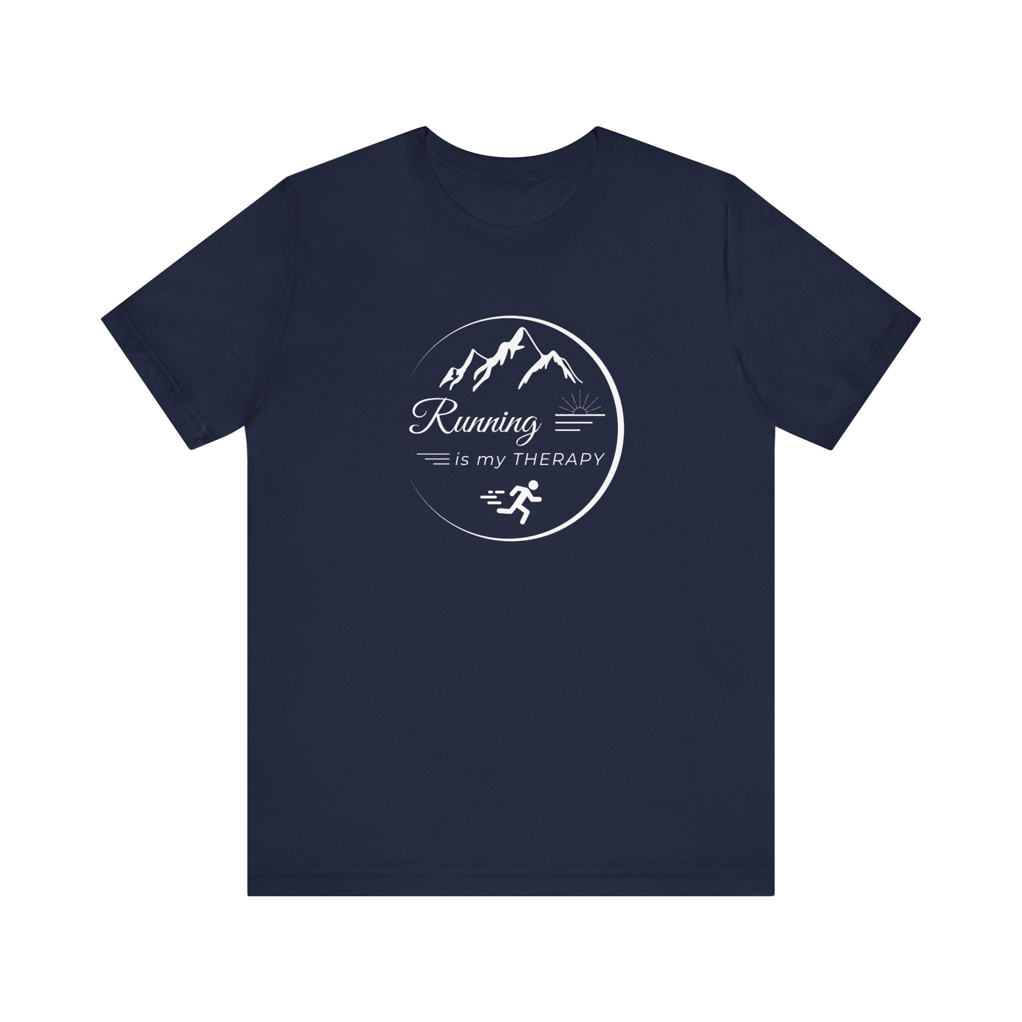 Running is My Therapy Unisex Jersey Tee - Perfect Gift for Runners