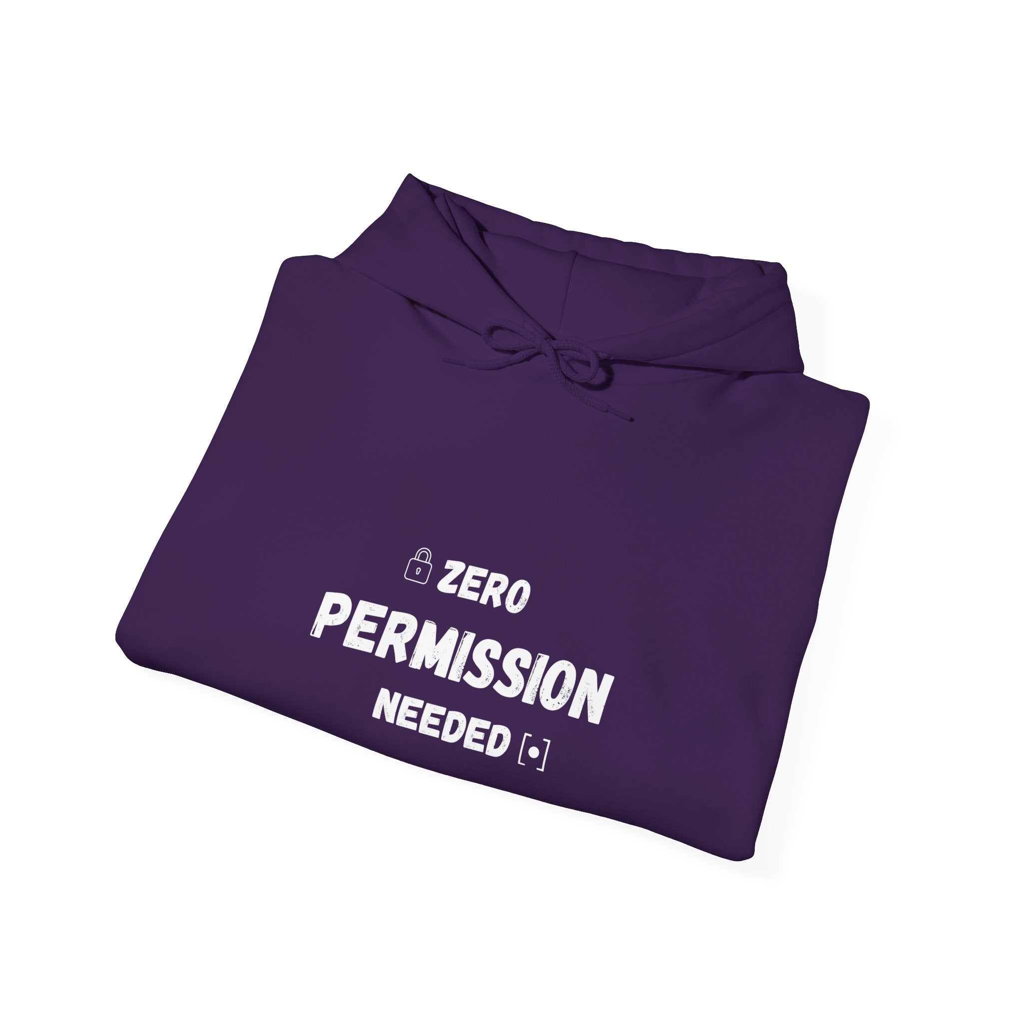 Zero Permission Needed Hoodie - Unisex Heavy Blend Sweatshirt