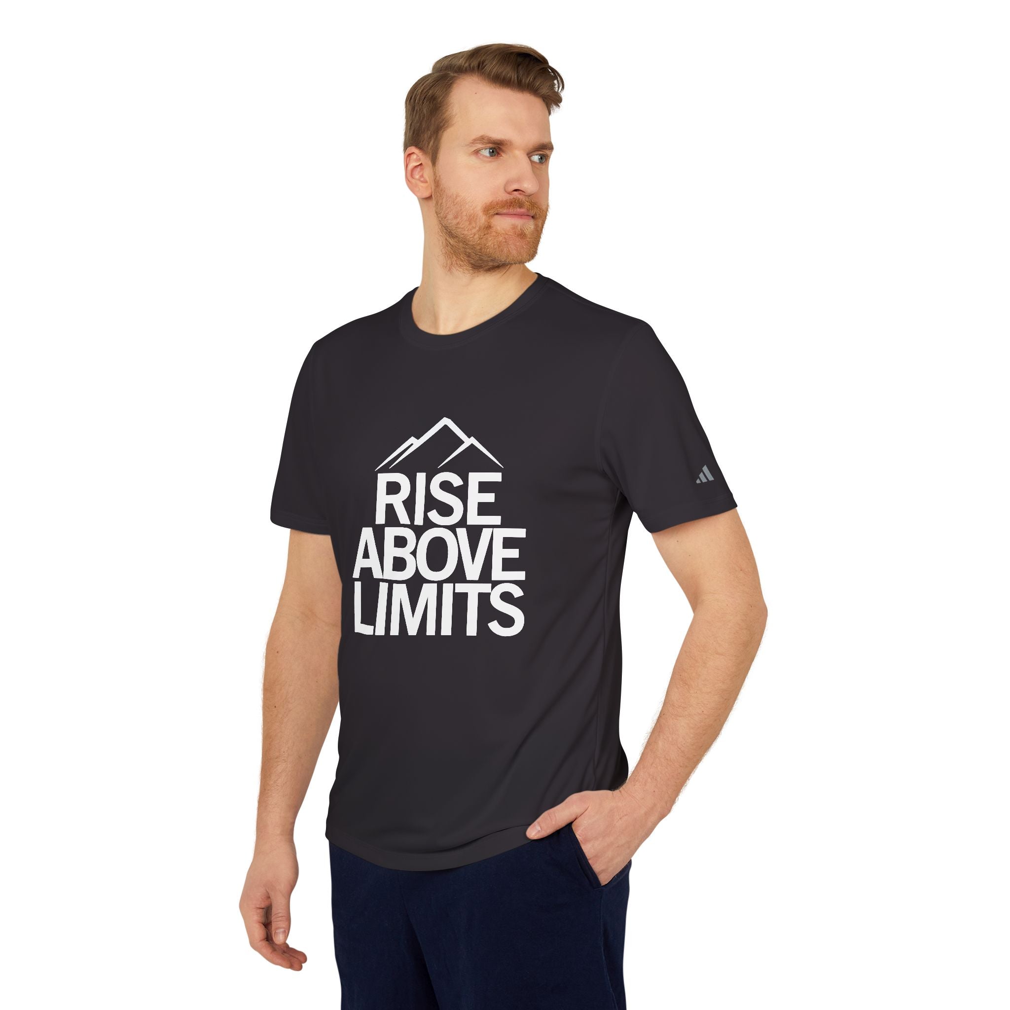 Unisex Sport T-shirt, Rise Above Limits Tee, Athletic Apparel, Fitness Gear, Workout Shirt, Motivational Clothing, Gift for Athletes