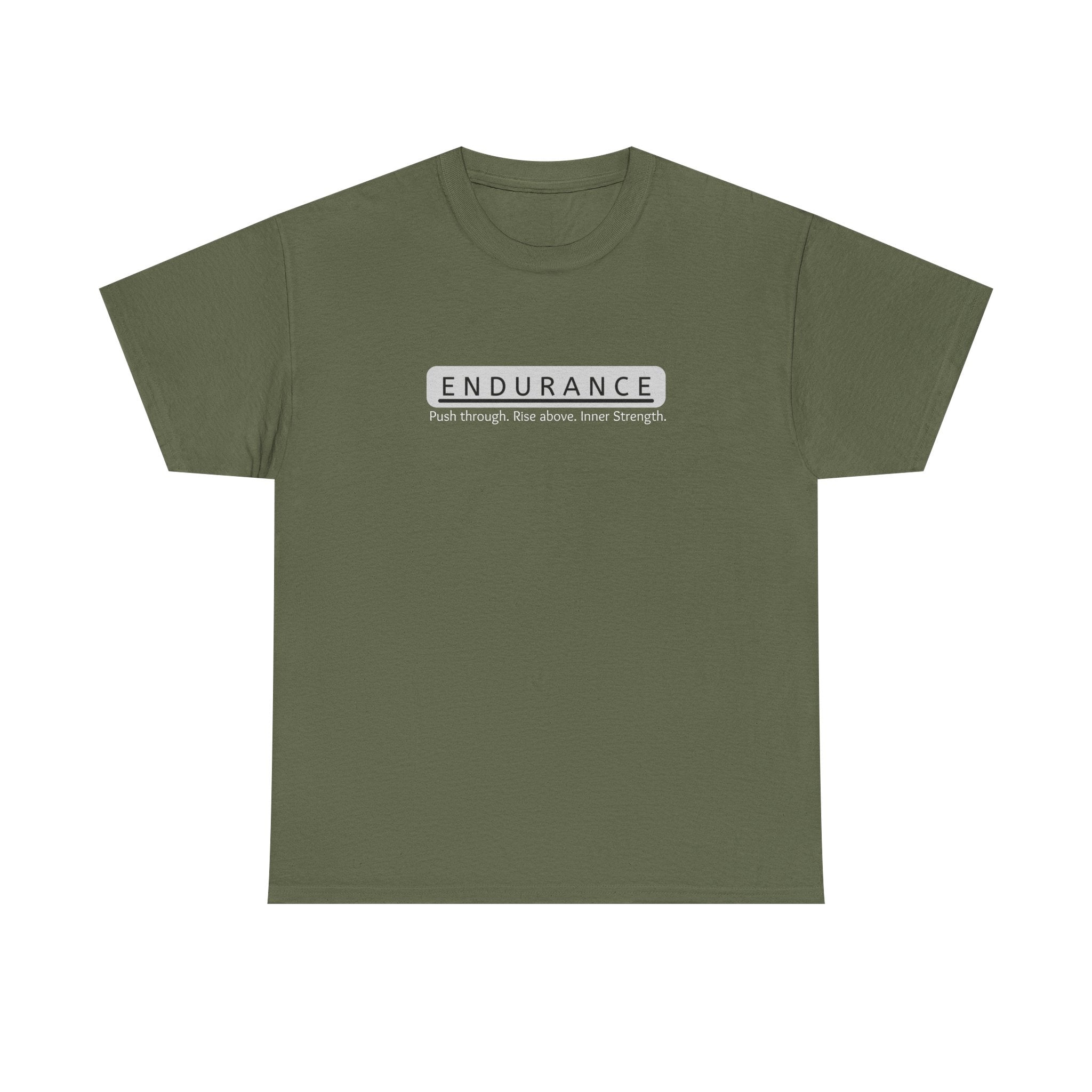 Inspirational Unisex Heavy Cotton Tee - 'Endurance' Motivational Shirt