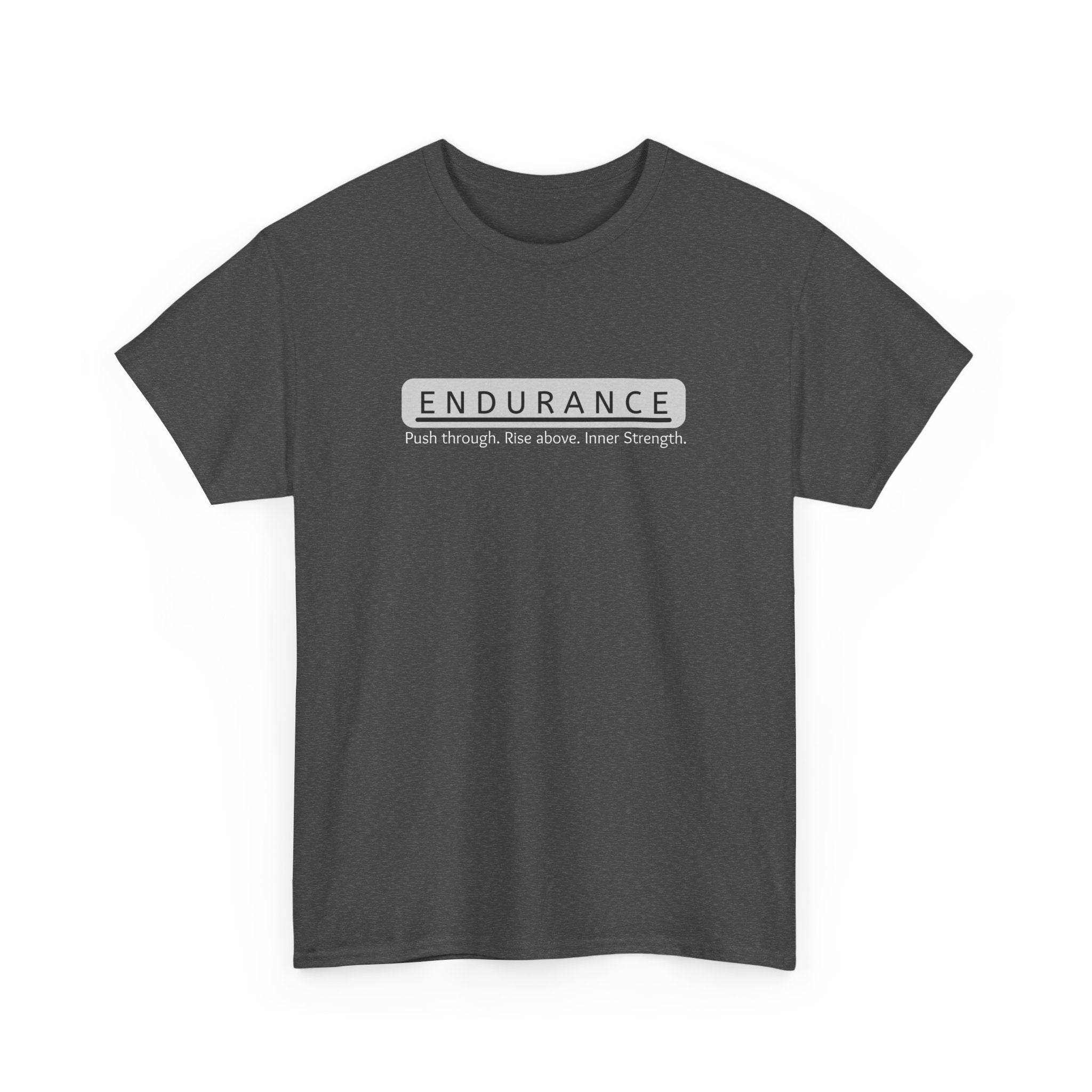 Inspirational Unisex Heavy Cotton Tee - 'Endurance' Motivational Shirt