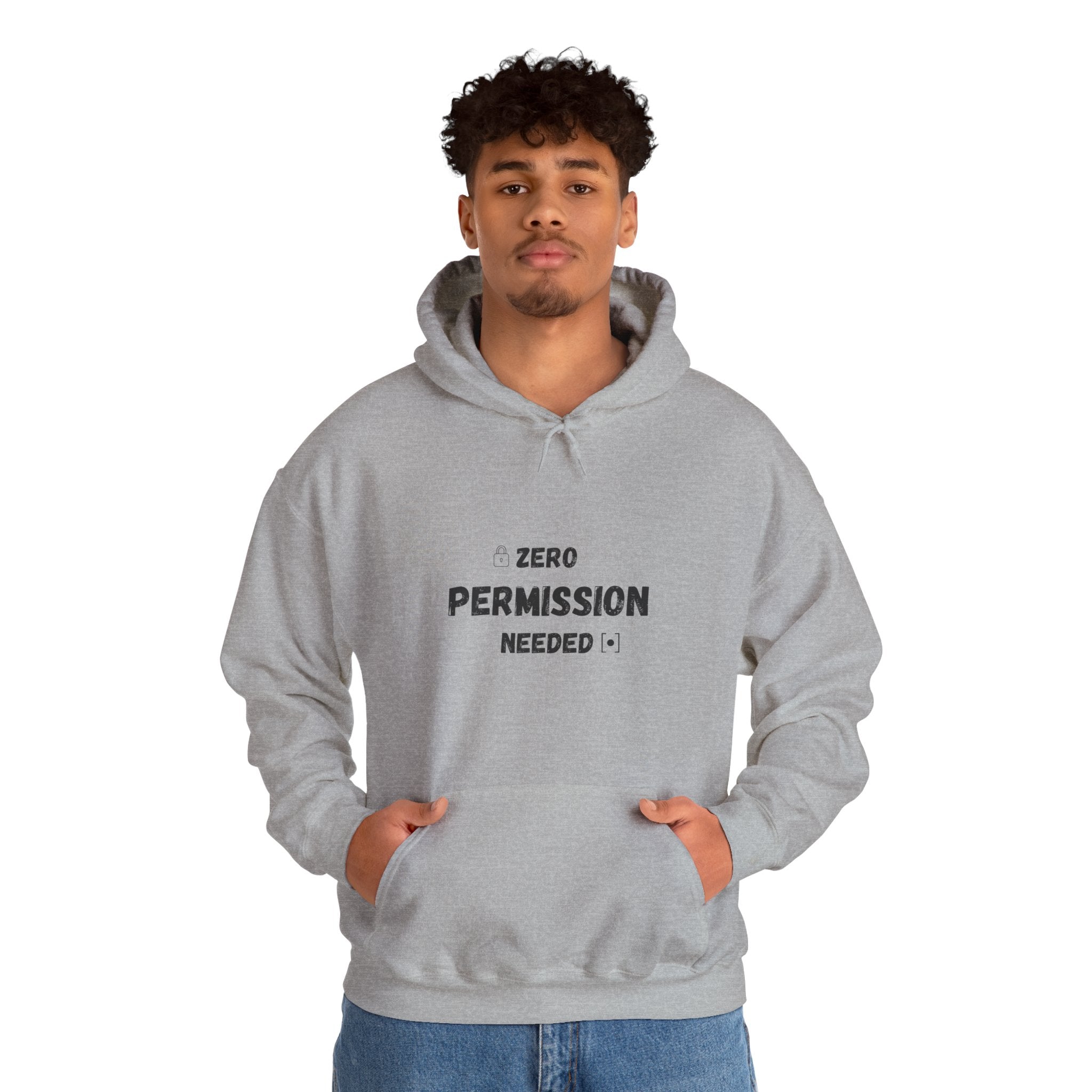 Zero Permission Needed - Unisex Heavy Blend Hoodie