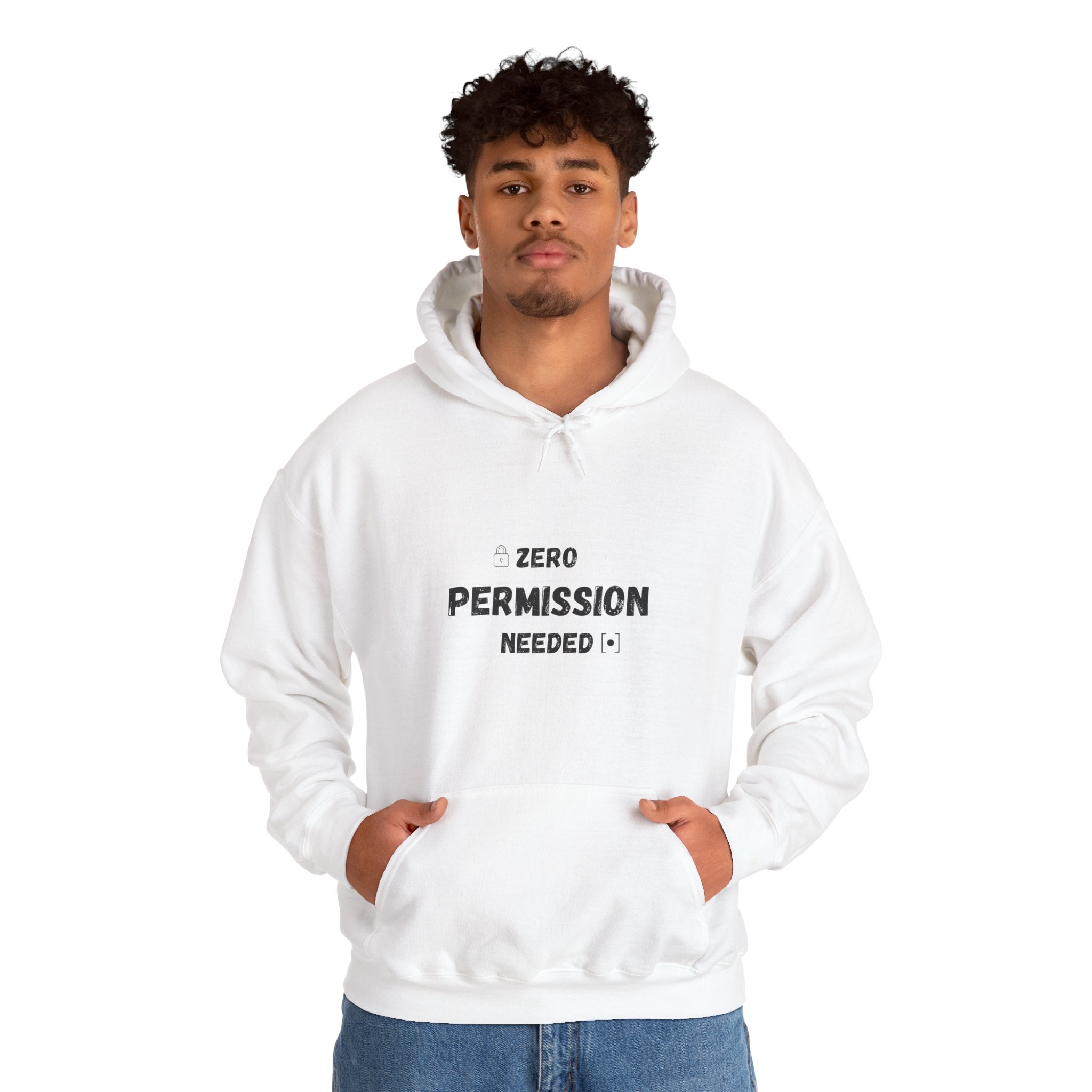 Zero Permission Needed - Unisex Heavy Blend Hoodie