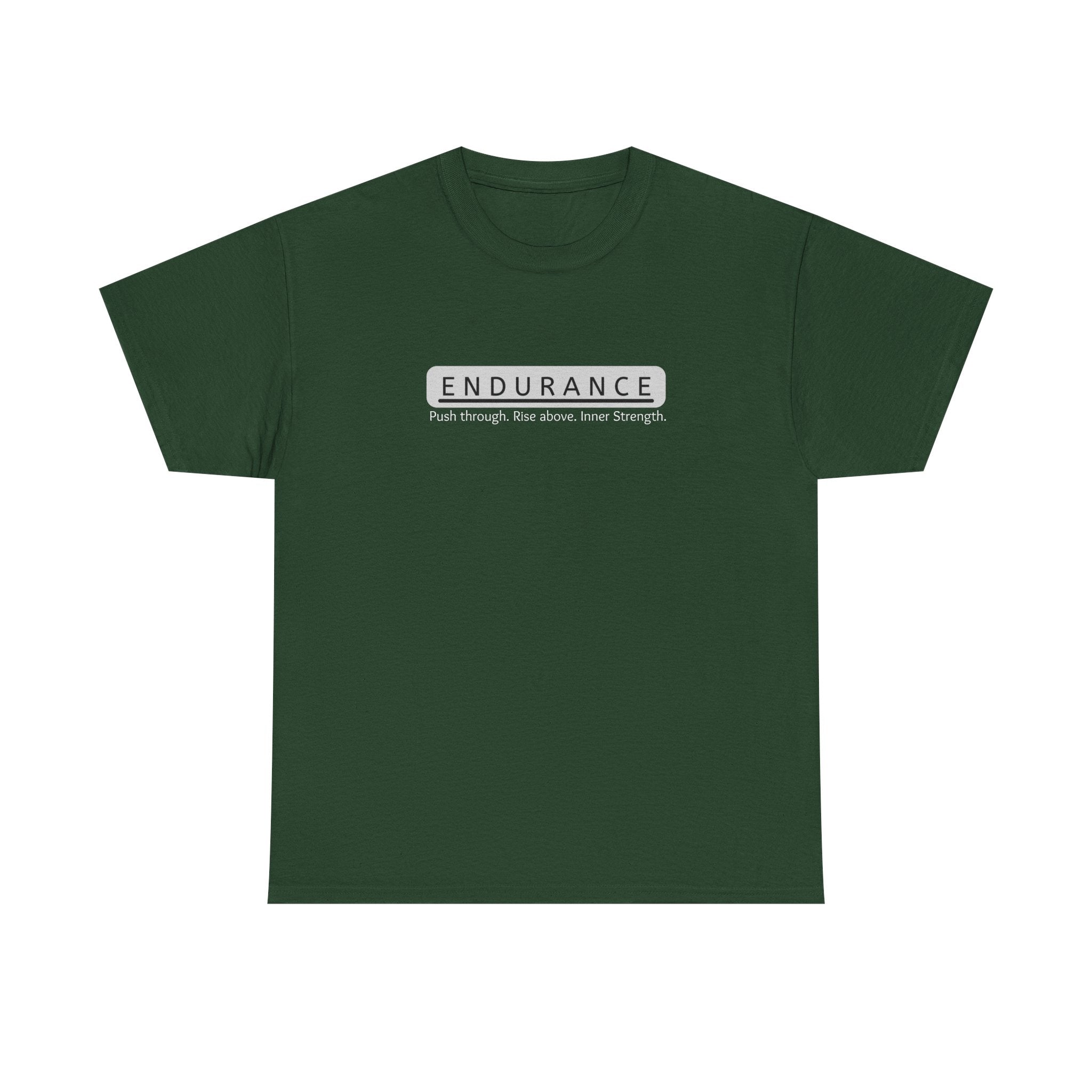 Inspirational Unisex Heavy Cotton Tee - 'Endurance' Motivational Shirt