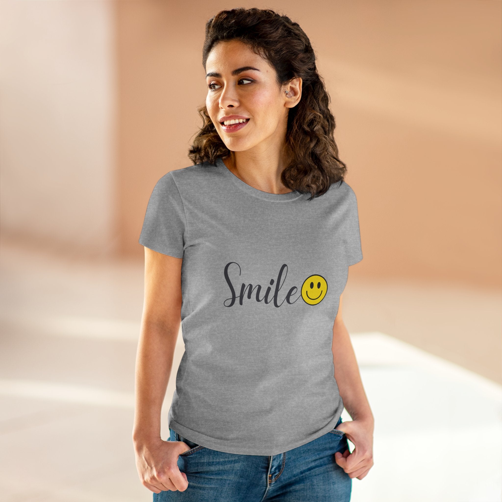 Smile :) Women's Cotton T-shirt
