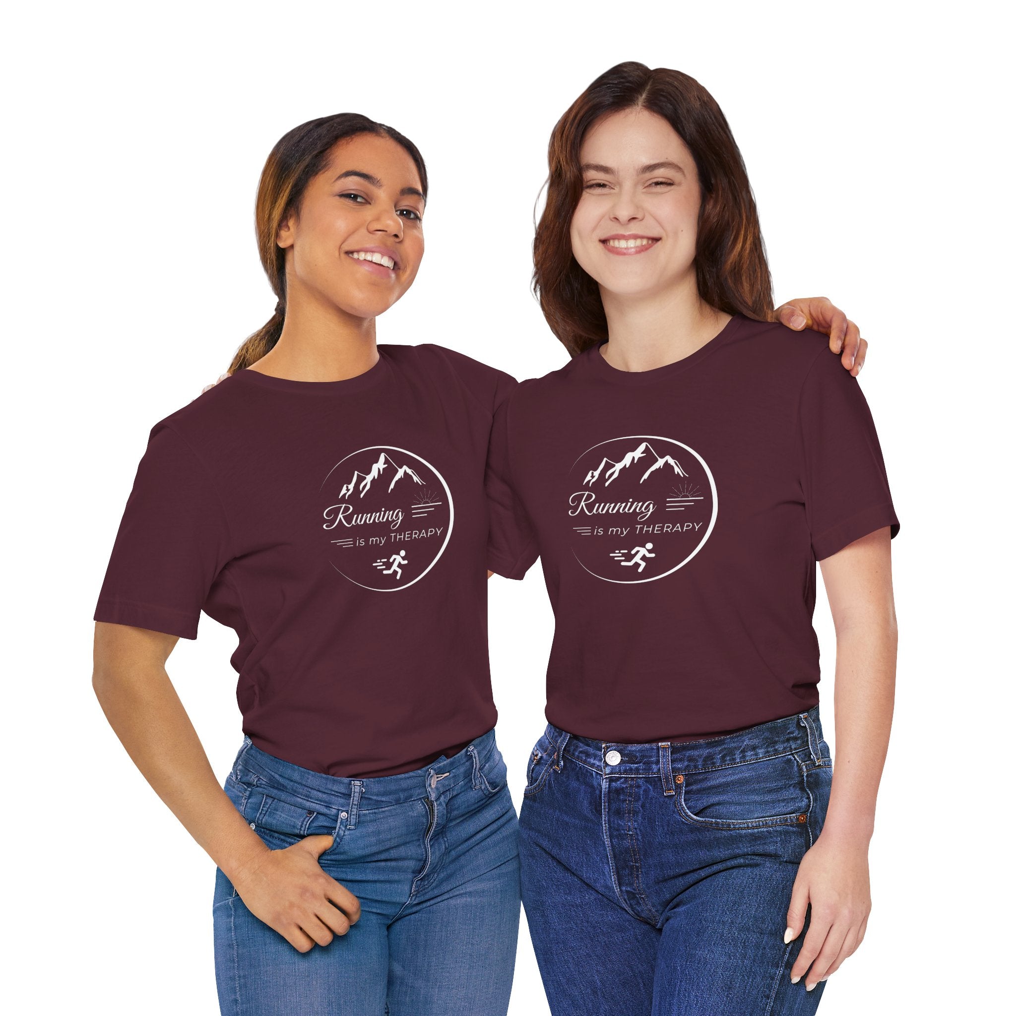 Running is My Therapy Unisex Jersey Tee - Perfect Gift for Runners