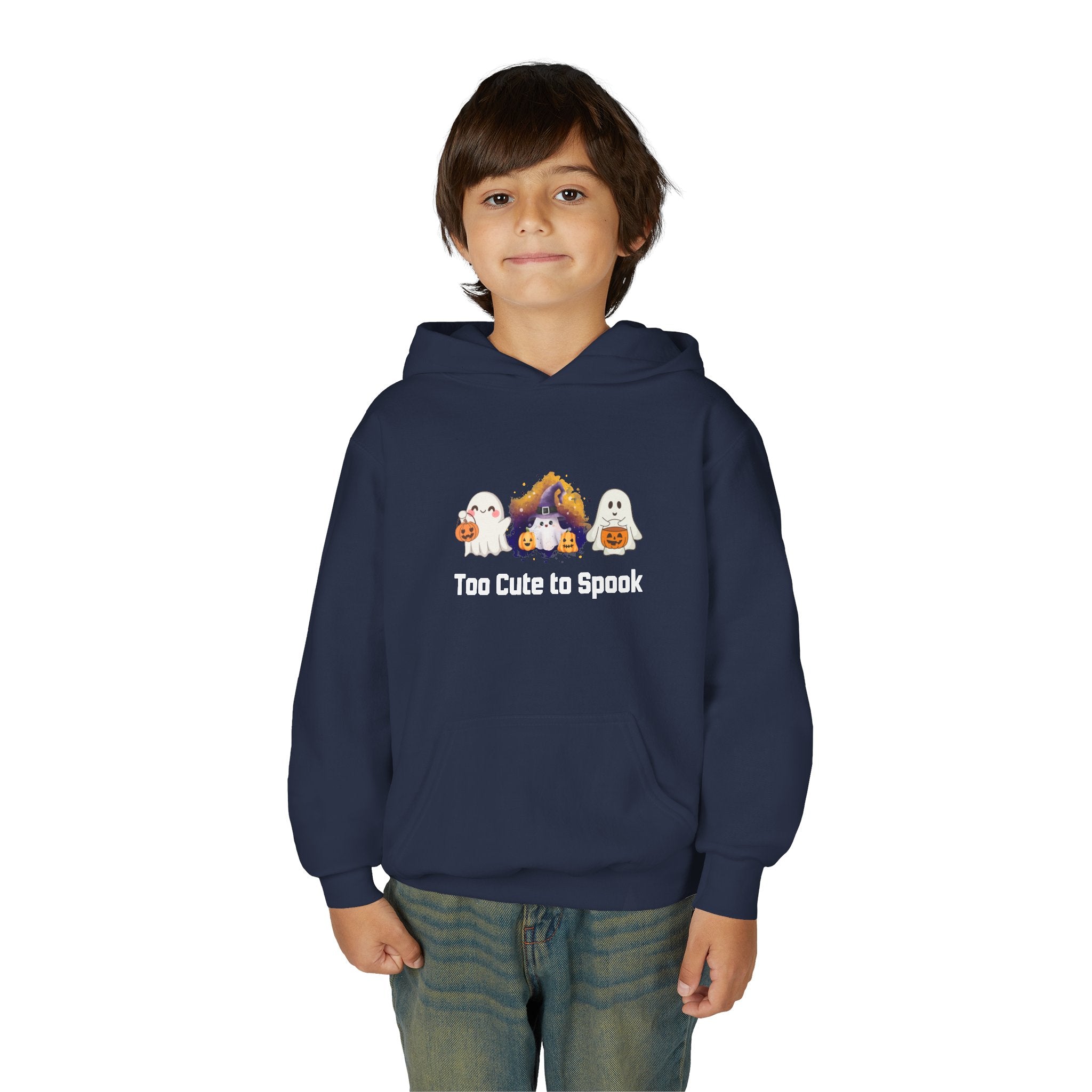 Kids Hoodie - Too Cute to Spook Halloween Design