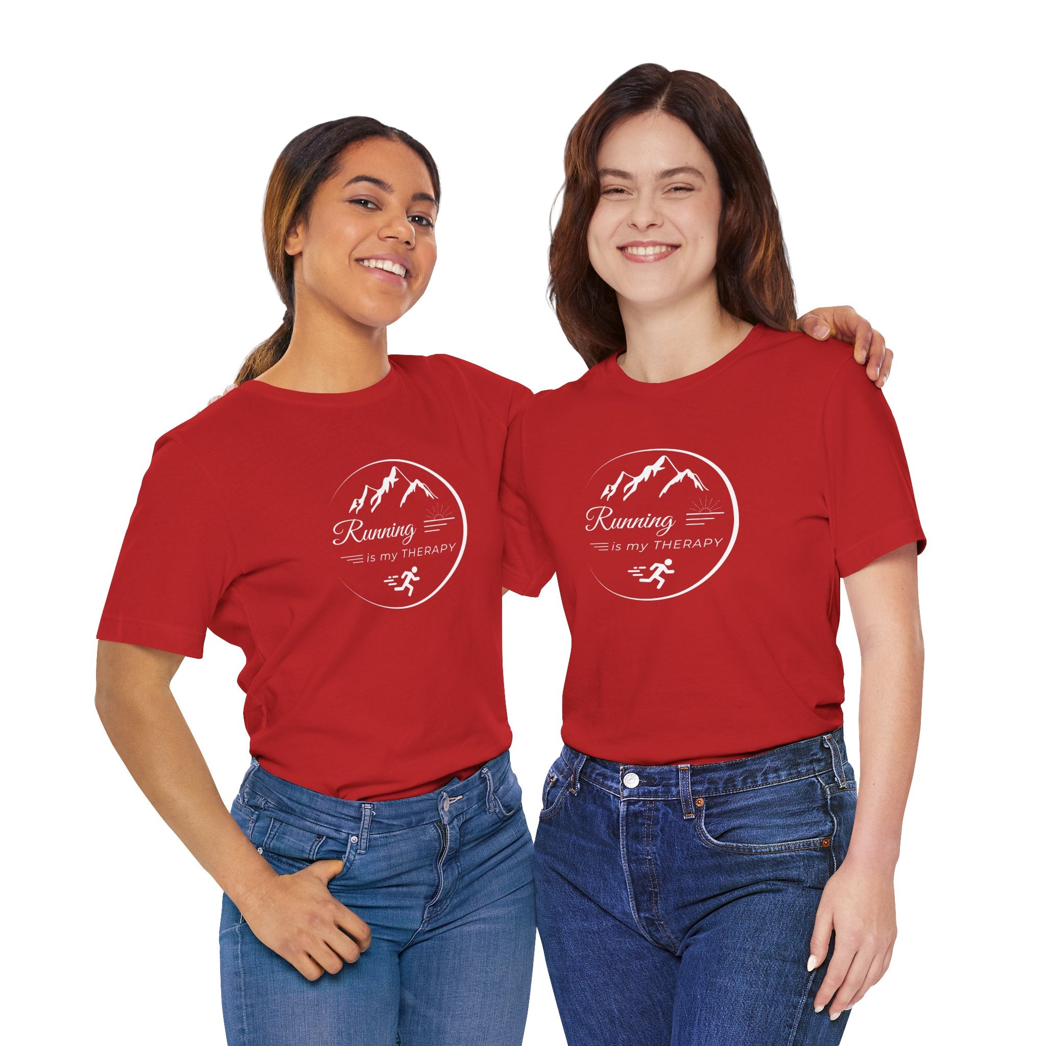 Running is My Therapy Unisex Jersey Tee - Perfect Gift for Runners