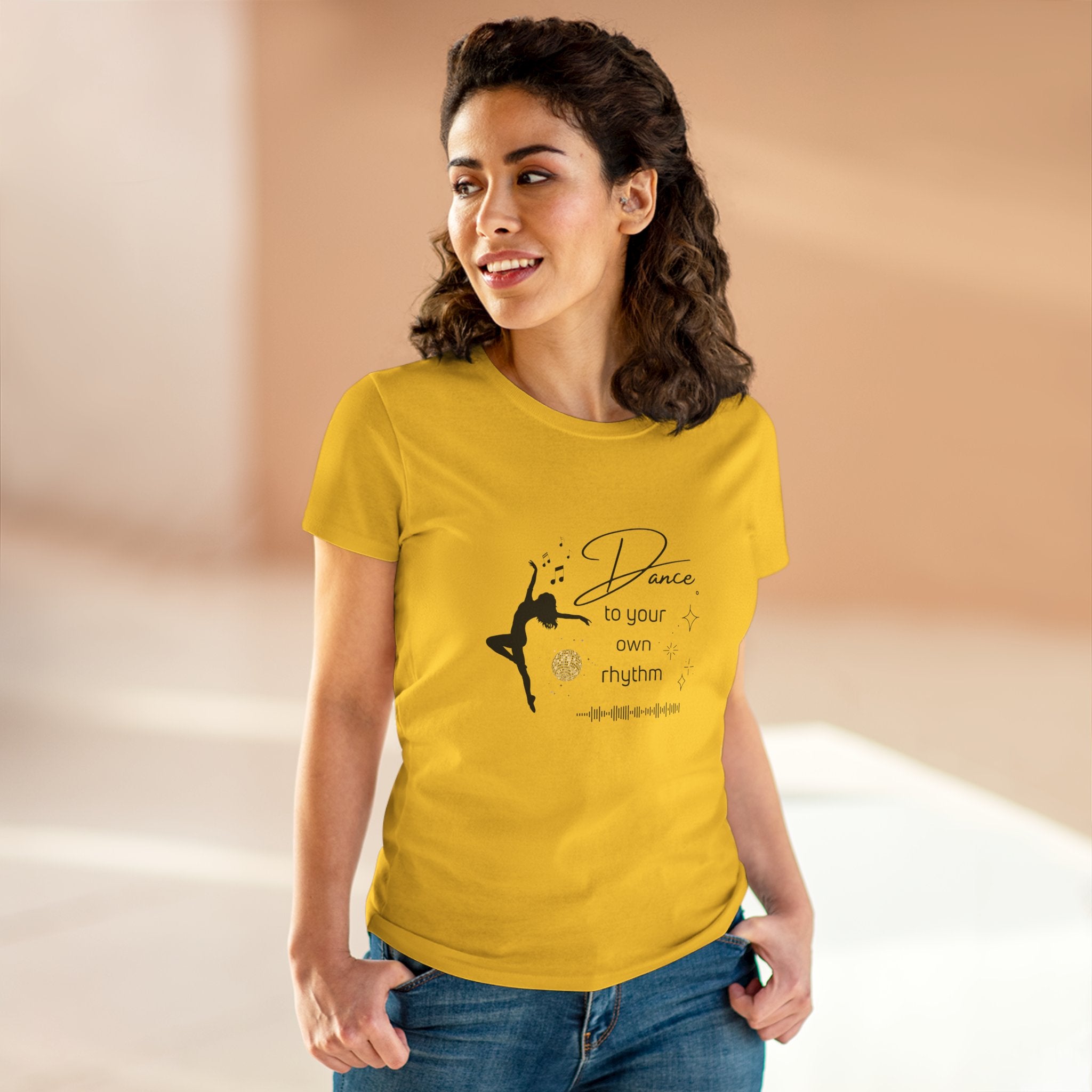 Dance to Your Own Rhythm Women's Midweight Cotton Tee