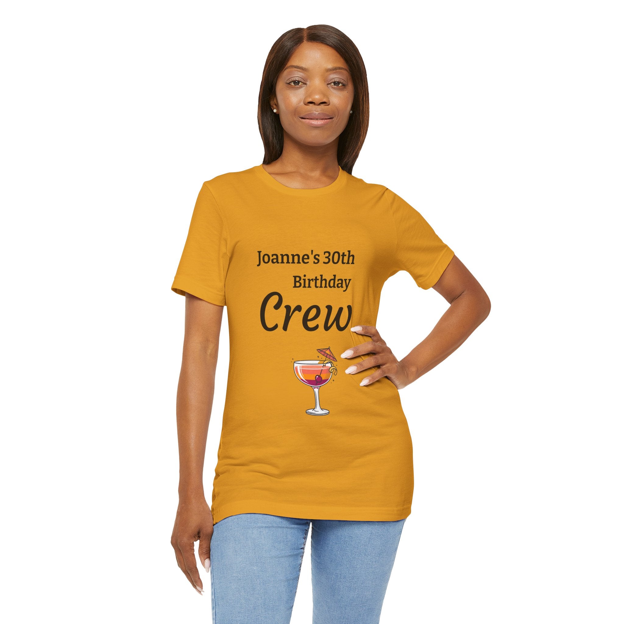 Birthday Crew Tee — Custom "Joanne's 30th Birthday Crew" Celebration T-Shirt