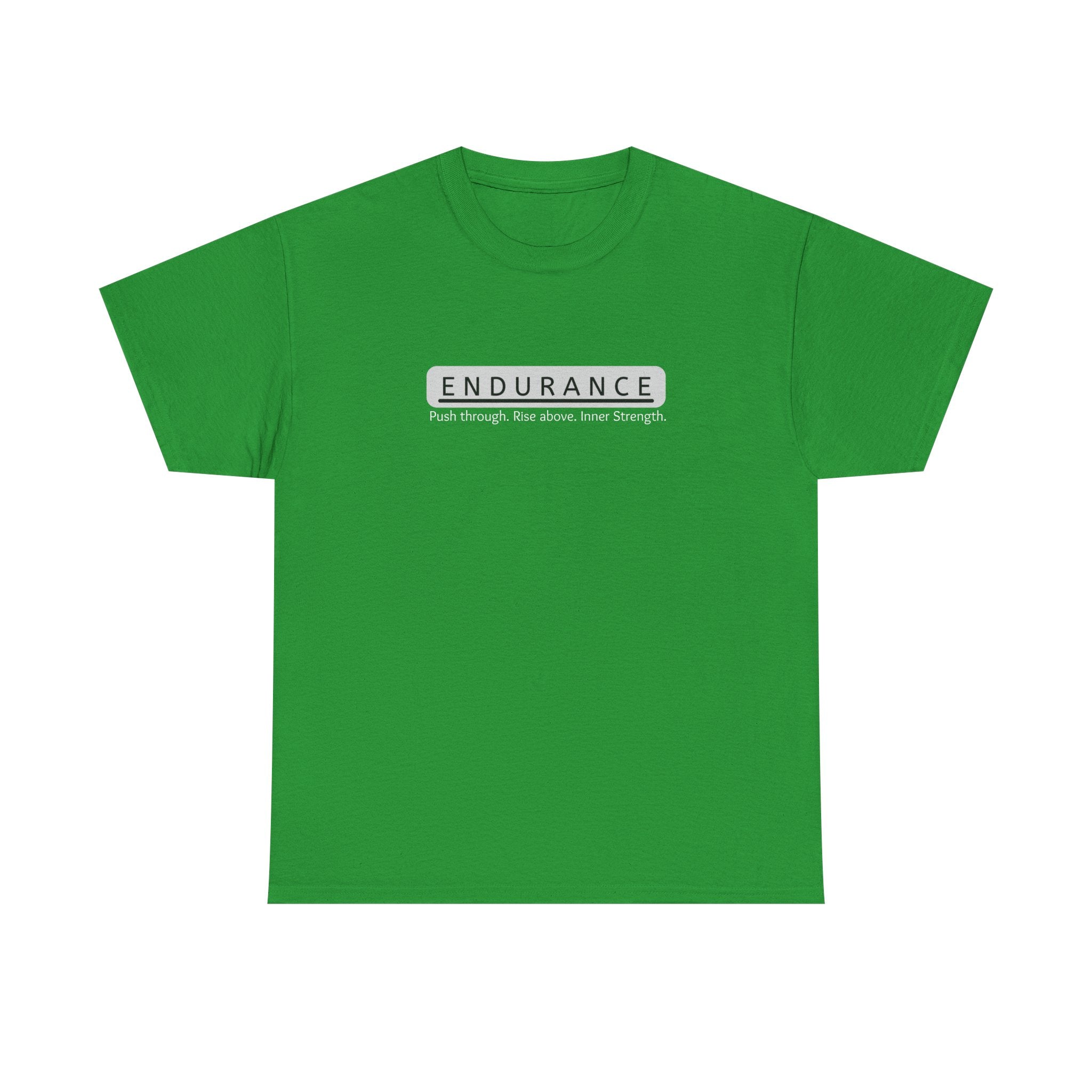 Inspirational Unisex Heavy Cotton Tee - 'Endurance' Motivational Shirt